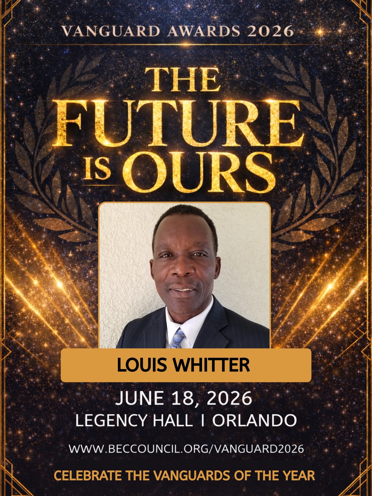 We are proud to honor Louis Witter as our Vanguard of Cultural Impact & Arts at the 2026 Vanguard Awards.
From Jamaica to Central Florida, Louis has spent decades building bridges through media, music, and community engagement. As a radio broadcaster for more than 30 years, he has created space for Caribbean culture to be heard, celebrated, and experienced across our region.
He brings people together.
This is what cultural impact looks like.
Representation. Connection. A platform that keeps culture alive and thriving.
Through his work in radio, event promotion, and community service, Louis has amplified voices, supported artists, and created moments that bring people together in meaningful ways. His influence reaches far beyond the mic, touching communities across Central Florida and beyond.
That’s why we chose him.
Join us as we celebrate Louis Witter and leaders who are preserving and elevating culture in our community.
Secure your table or ticket today:
www.beccouncil.org/vanguard2026
Be in the room. This is what culture and community look like.