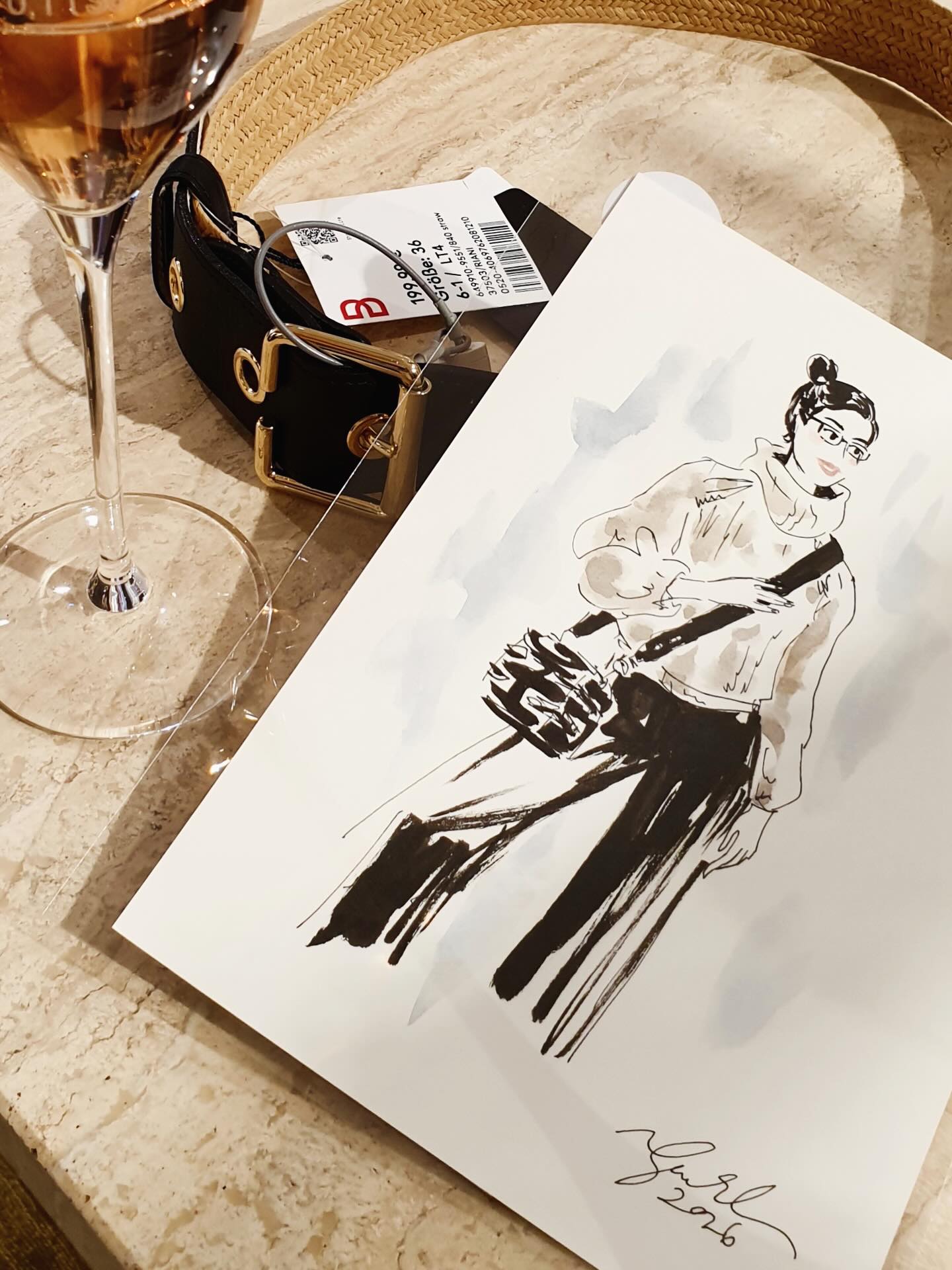 Live illustration @breuninger