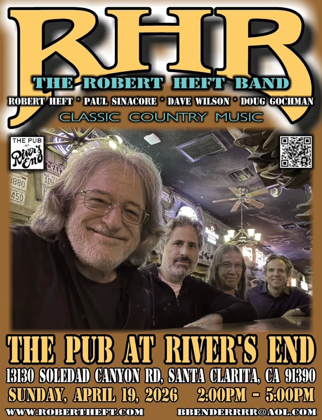 Robert Heft Band returns to The Pub this Sunday April 19th at 2pm!