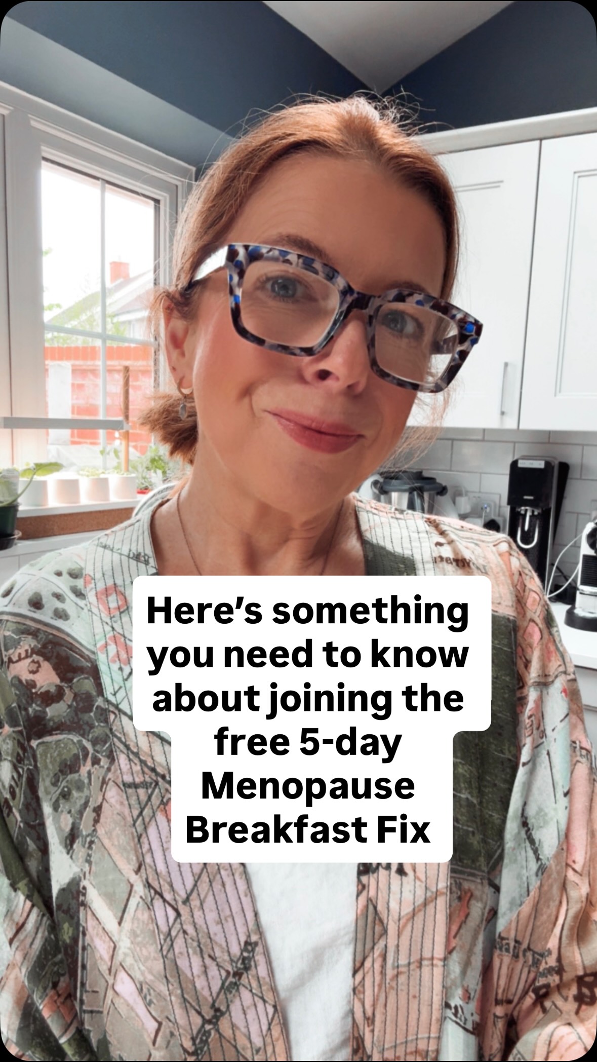 You don’t need to have it together. You just need to show up. 🧡
Essential stuff to know:
The Menopause Breakfast Fix starts Monday April 20th — free, 5 days, online. Every morning I’ll give you one simple, hormone-friendly breakfast and walk you through exactly what it’s doing for your body.
Not signed up yet? Hurry! We start on Monday 20th.
Comment BREAKFAST 👇 and I’ll send you the link.
#menopausebreakfastfix #menopausenutrition #perimenopause