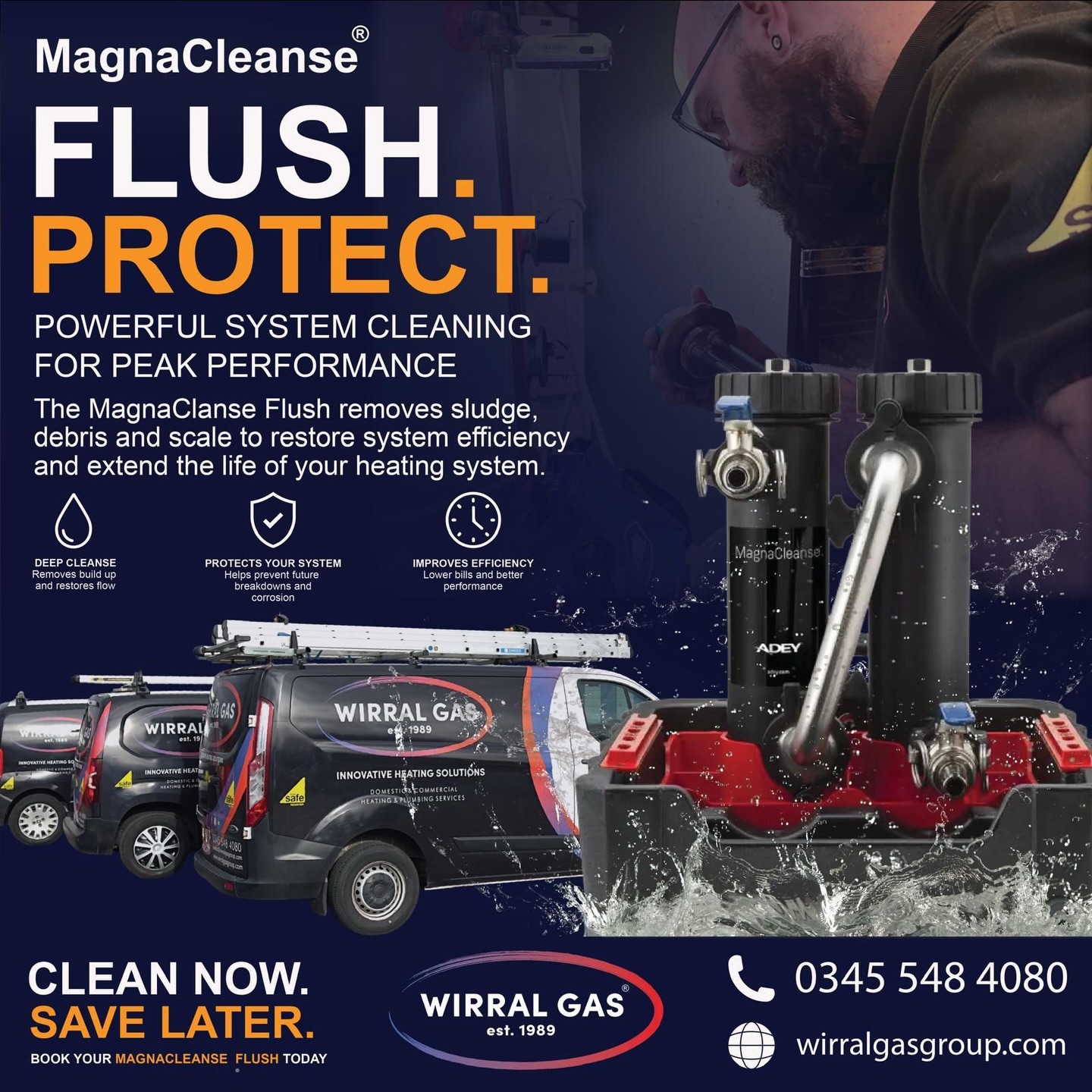Most people wait until their heating system has a problem…
But by then, the damage is already done.
Sludge, debris and scale build up over time—reducing efficiency, increasing bills, and putting strain on your boiler.
💧 A MagnaCleanse flush clears it all out
🛡️ Protects your system from future breakdowns
⚡ Improves performance and lowers energy costs
📞 0345 548 4080
✉️ contact@wirralgasgroup.com
#heating #springclean #wirralgas #maintenance #gas