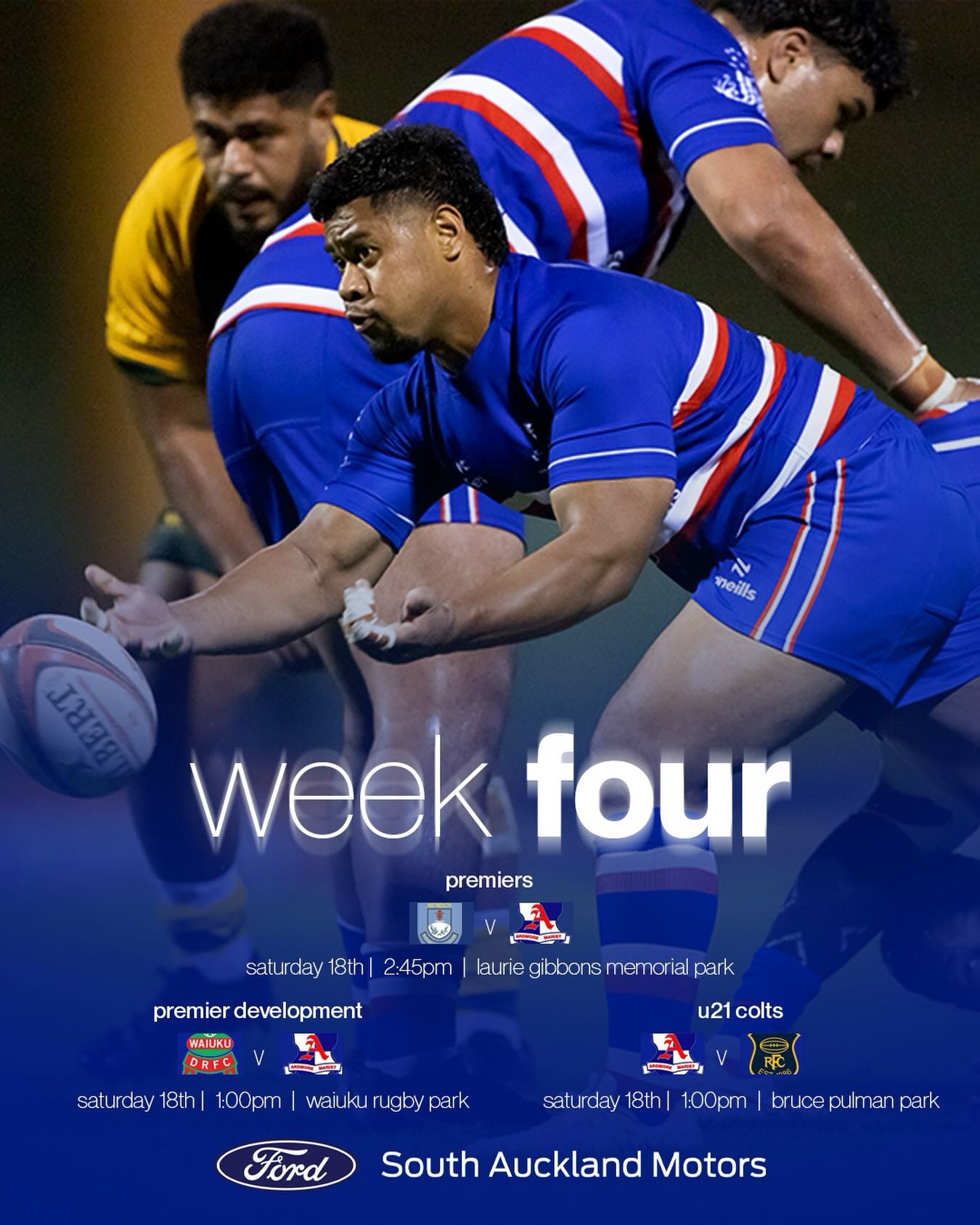 games all over the motu this weekend 💥
prems | away v @weymouth_rugby
prem ds | away v @wdrfc_waiukurugby
u21 | home v @patumahoerugby
get along and support our men 🫡
