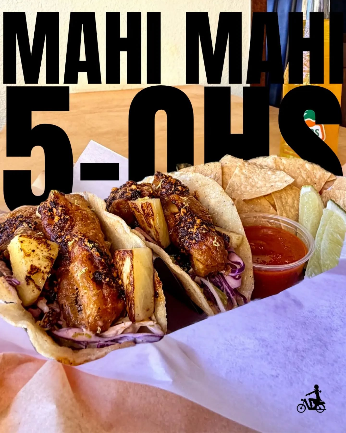 Mahi Mahi 5-OHs 🌮
Now at #greenTempe
2 tacos with beer battered organic tofu mock fish over fresh grilled pineapple slaw and a nutty, spicy charred guajillo salsa*, served with a side of chips and housemade Namibertos.
*Contains nuts
🌮
#alwaysvegan