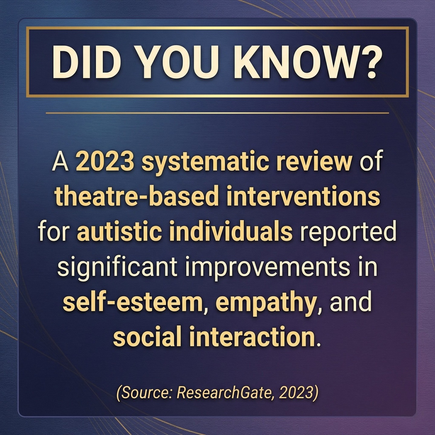 Theatre isn’t just about the performance; it’s a catalyst for profound personal and professional growth.
Recent data highlights how the stage provides a unique platform for neurodivergent and disabled talent to thrive:
Cognitive & Social Boost: A 2023 systematic review of theatre-based interventions for autistic individuals reported significant improvements in self-esteem, empathy, and social interaction.
A Strategic "Safe Space": Evidence submitted to the UK Parliament Committees underscores that the creative sector offers neurodivergent individuals a safe space where divergent thinking is respected and often essential.
The Power of Representation: Authentic representation shifts perspectives. A 2025 study found that 73% of people reported a positive change in their attitudes towards disabled individuals after seeing them in high-profile media and performances.
Transferable Life Skills: The confidence and empathy built through community and representation create adaptable professionals who drive better inclusion in every industry theatre touches.
#Neurodiversity #InclusiveArts #TheatreLife #RepresentationMatters #UKTheatre #DivergentThinking