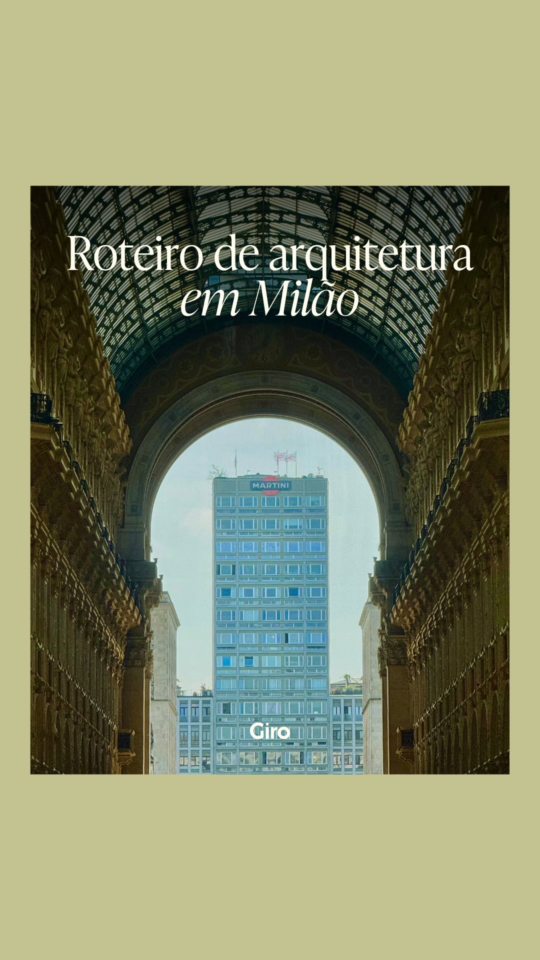 Milão é uma cidade que precisa ser explorada com calma e atenção aos detalhes, é assim que você começa a entender o que a torna tão especial 🏛️❤️
Este é um trajeto pensado para quem gosta de arquitetura: começa em Porta Venezia e segue até o centro, na Piazza del Duomo. Ao longo do caminho, surgem alguns dos melhores exemplos do racionalismo elegante milanês, que aos poucos dão lugar aos grandes ícones que definem a cidade.
📍Paradas do roteiro:
1. Planetario di Milano
2. Museo Civico di Storia Naturale di Milano
3. Palazzo della società Buonarroti-Carpaccio-Giotto
4. Villa Necchi Campiglio
5. Palazzo Castiglioni
6. Corso Venezia
7. Palazzo Crespi
8. Casa degli Omenoni
9. Piazza della Scala
10. Galleria Vittorio Emanuele II
11. Duomo di Milano
12. Palazzo dell’Arengario
Se quiser explorar a cidade com esse olhar, a Giro desenha o roteiro ideal para você 🧡
#dicasdeviagem #dicasdemilao #roteirodeviagem