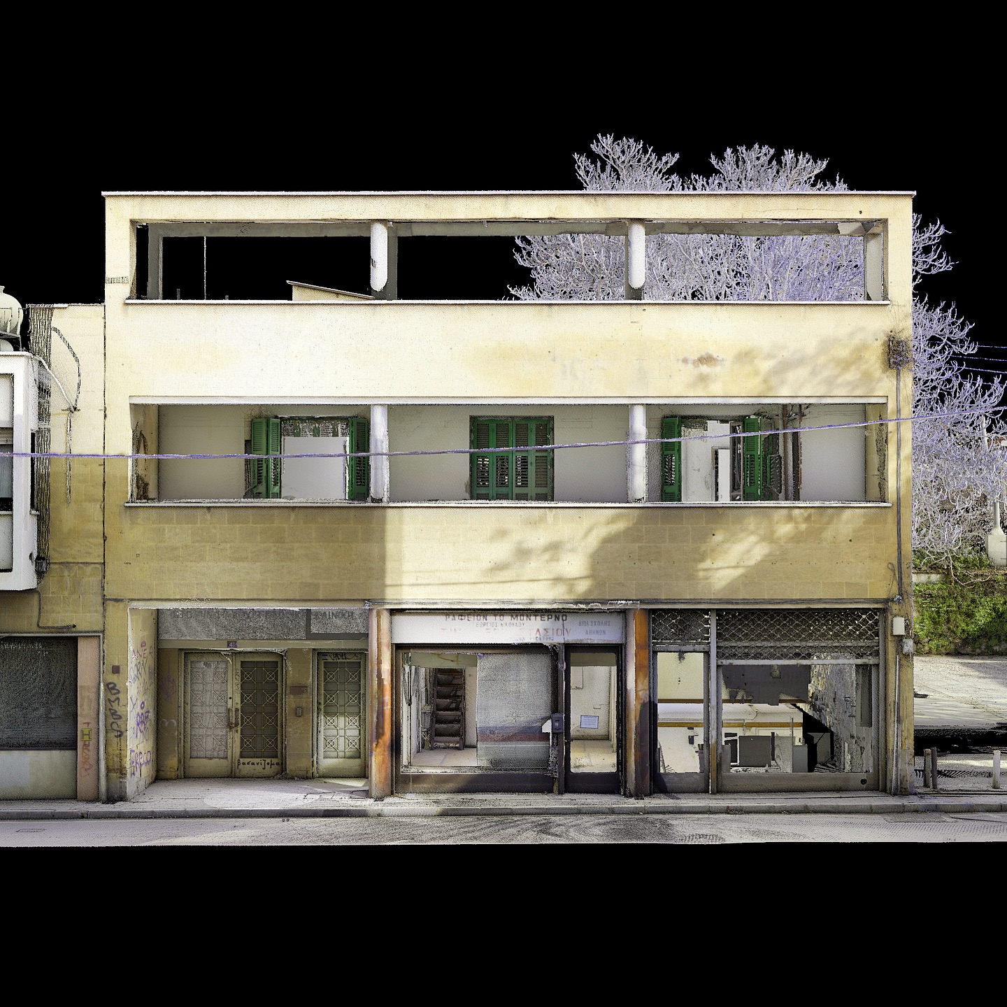 The former Thasos Tzirkotis clinic building, which was also housing “the modern” tailor shop.
3D survey + as built drawing documentation, 2026
Solonos street, walled city, Nicosia, CY
#scantocad, #lidar #lidarscanner #cyprusheritage , #cyprusarchitecture