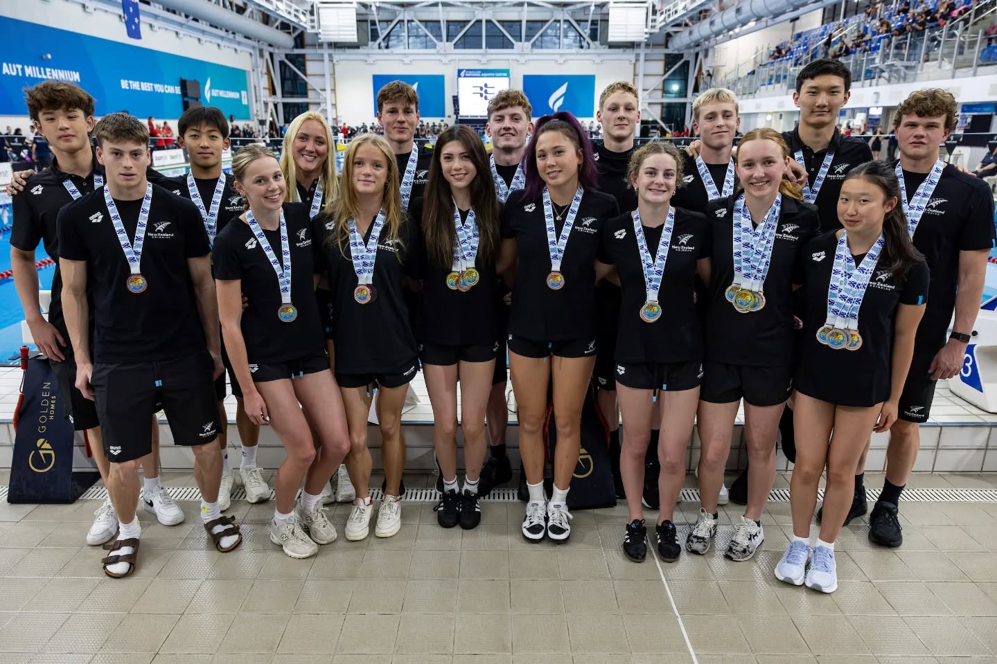 2026 Oceania Team with their medal haul.
Stacey's medals:
Gold - Women's 4x100m Freestyle
Silver - Women's 4x100m Medley
Silver - Mixed 4x100m Medley Relay
Bronze - Mixed 4x50m Medley
Silver - Women's 100m Freestyle
Silver - Women's 50m Freestyle