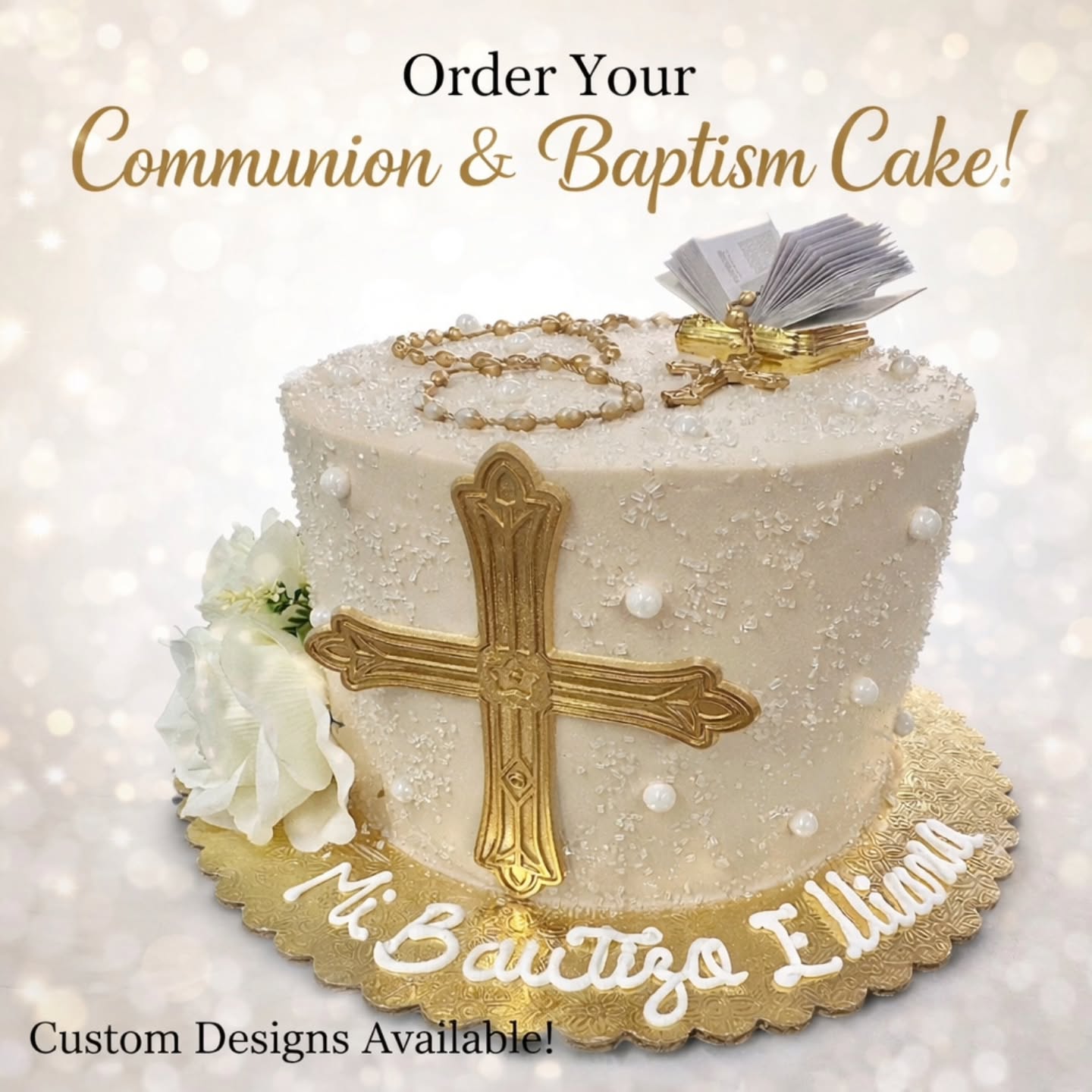 Communion & Baptism season is here ✝️
Don’t wait—secure your custom cake today!
✔️ Elegant designs
✔️ Freshly made
✔️ Ready for your special day
📞 Call now or stop by Pasteleria Plaza
Temporada de Bautizos y Primeras Comuniones ✝️
No esperes—asegura tu pastel personalizado hoy mismo
✔️ Diseños elegantes
✔️ Recién hechos
✔️ Listos para tu día especial
📞 Llámanos o visítanos en Pasteleria Plaza