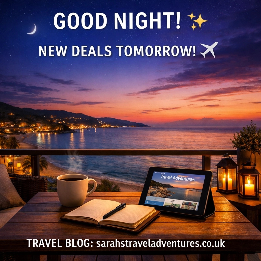 Goodnight everyone! 🌙✨ Back tomorrow with more travel inspiration & exclusive offers (starting with something special for adults! 🤫🇬🇷).
Late-night wanderlust? Head to my blog:
👉 https://www.sarahstraveladventures.co.uk/blog
#TravelWithSarah