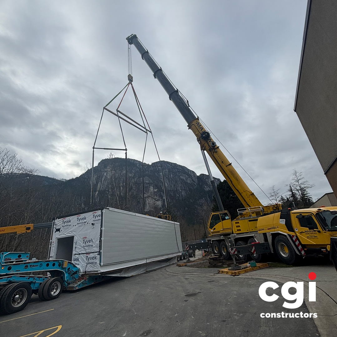 A premanufactured modular building was delivered and successfully hoisted into place, marking a huge step forward for our project at Squamish General Hospital. We are now getting ready for diagnostic imaging equipment and commissioning.
Great work by the entire team to coordinate such a complex install and keep things moving forward.
#CGIConstructors #ProjectMilestone