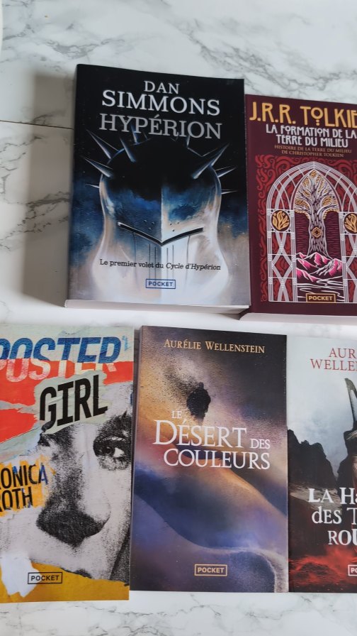 Aujourd'hui j'ai reçu les futures parutions de @pocketimaginaire !
Entre J.R.R. Tolkien, Veronica Roth et Dan Simmons, le choix est large !
Laquelle vous fait de l'oeil ? 😊
#unboxing #SortieLittéraire #pocketimaginaire #romans #livres