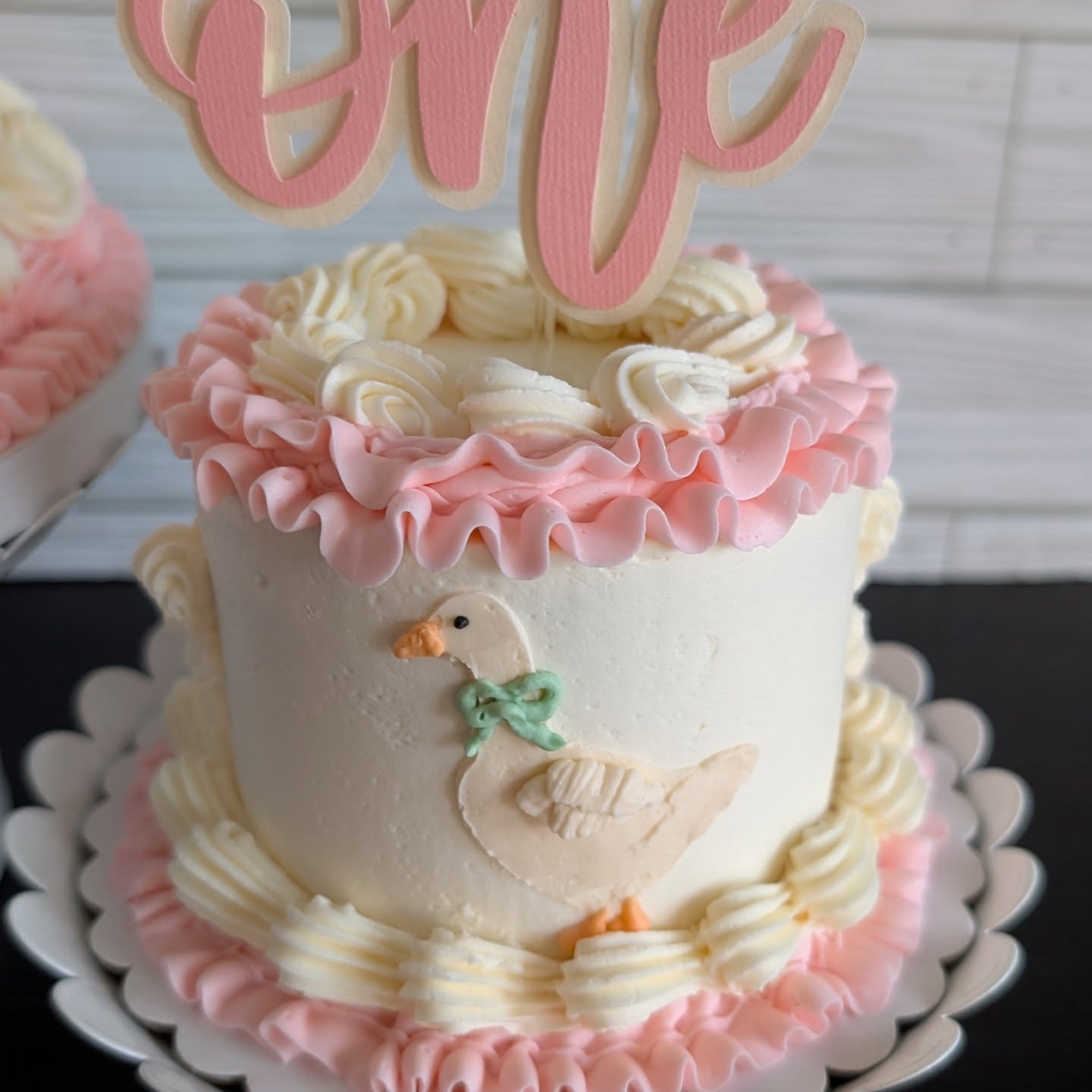 ONE silly goose 🪿
Not me imagining the goose from The Aristocats movie the whole time I was working on these 🤭
#onesillygoose #firstbirthdaycake #homebakery #homemade #rachelbakescakes