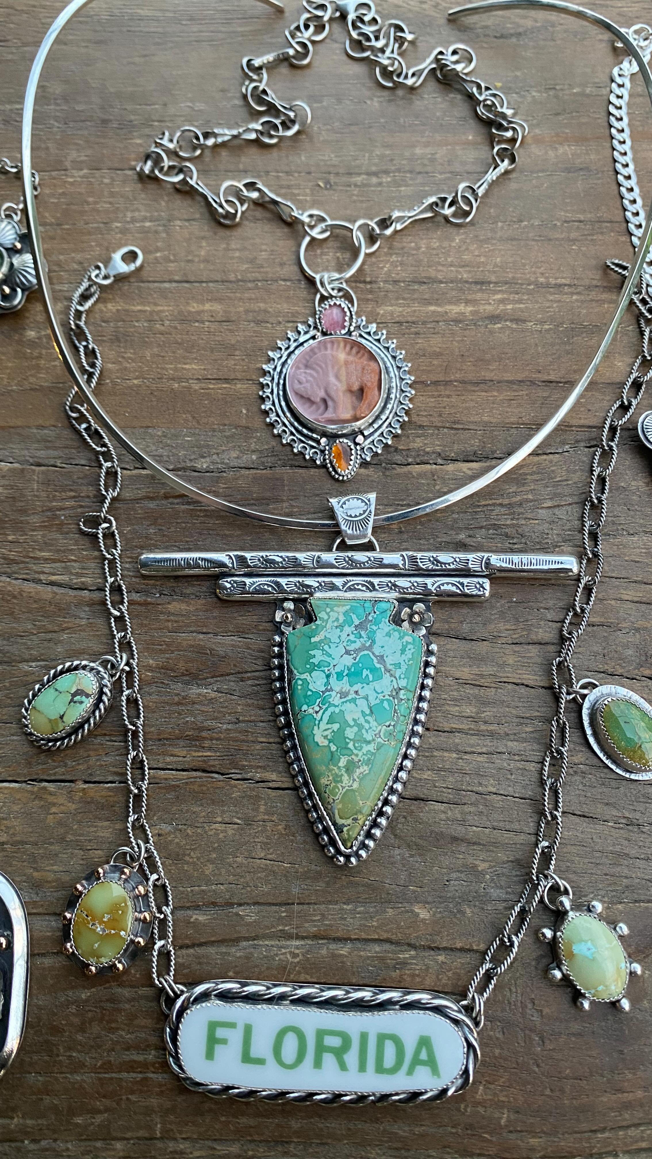 One of a kind heirloom quality jewelry pieces from a collection that gives back. Florida holds a special place in my heart and each item from this Wild Florida drop has a meaning. They’re more than just a necklace - it’s a wild spirit and an untamed frontier. ✨