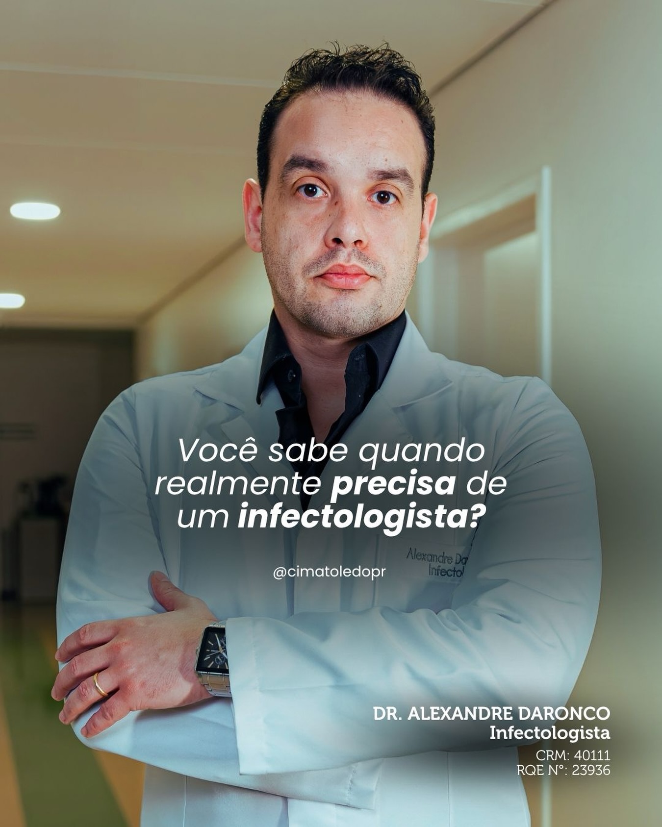 Febre que não passa, infecção que volta sempre, sintoma que nenhum outro especialista conseguiu explicar.
Esse é o momento de procurar um infectologista.
A infectologia vai muito além do que a maioria imagina. Ela investiga doenças causadas por vírus, bactérias, fungos e parasitas muitas vezes em casos que ficam meses sem diagnóstico porque ninguém soube identificar a origem.
Infecções urinárias de repetição, pneumonias frequentes, febre sem causa aparente, doenças transmitidas por animais ou picadas de inseto. Tudo isso é território da infectologia.
Se o seu corpo está sinalizando algo que ainda não tem resposta, talvez seja essa a consulta que faltava.
Na Cima, a infectologia está preparada pra investigar o que outros exames ainda não encontraram.
🔗 Agende pelo link na bio.
#cima #cimapr #toledo #centrointegradodemedicinaavancada