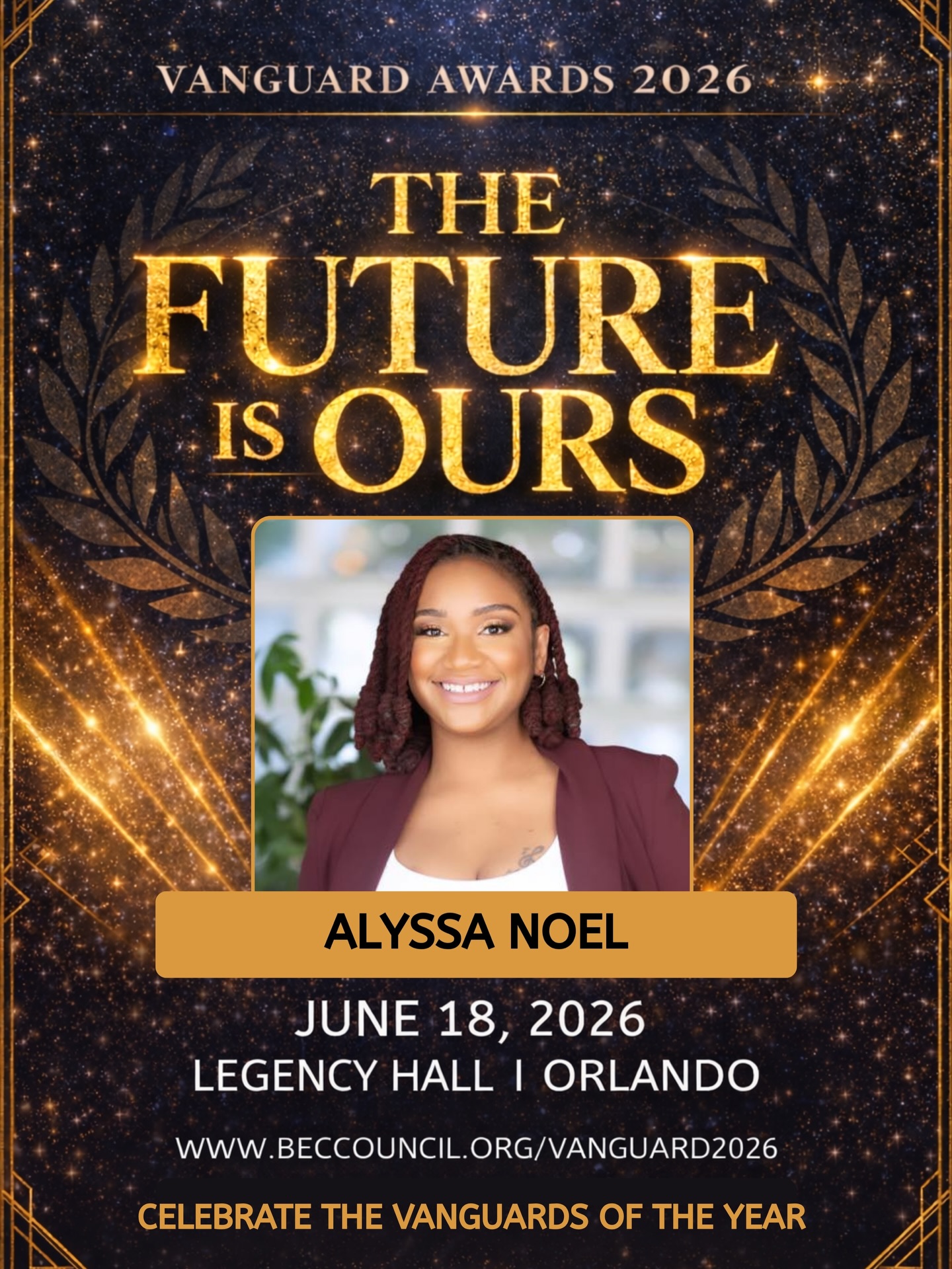 We are proud to honor Alyssa Noel as an Emerging Leader at the 2026 Vanguard Awards.
As School Advisory Council Chair, Alyssa is helping shape the experience for students and families across Osceola County. She brings ideas to life, from hands-on math kits to reading and history initiatives that make learning real and engaging for students.
From school safety efforts to community councils throughout Poinciana, Alyssa continues to bridge the gap between schools and the community. She is building stronger connections, creating opportunities, and making sure students are supported in and out of the classroom.
Join us as we celebrate Alyssa Noel and the next generation of leaders who are investing in our community.
Secure your table or ticket today:
www.beccouncil.org/vanguard2026
Be in the room. The future is being built right now.