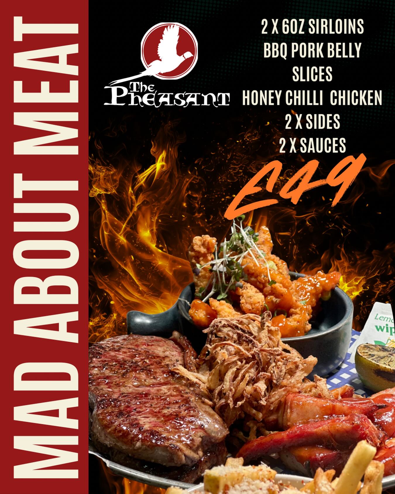 Take advantage of amazing offer, available Tuesday to Friday. 🥩🔥
@food_ni #thepheasantrestaurant #tasteofulster #supportlocal #madaboutmeat