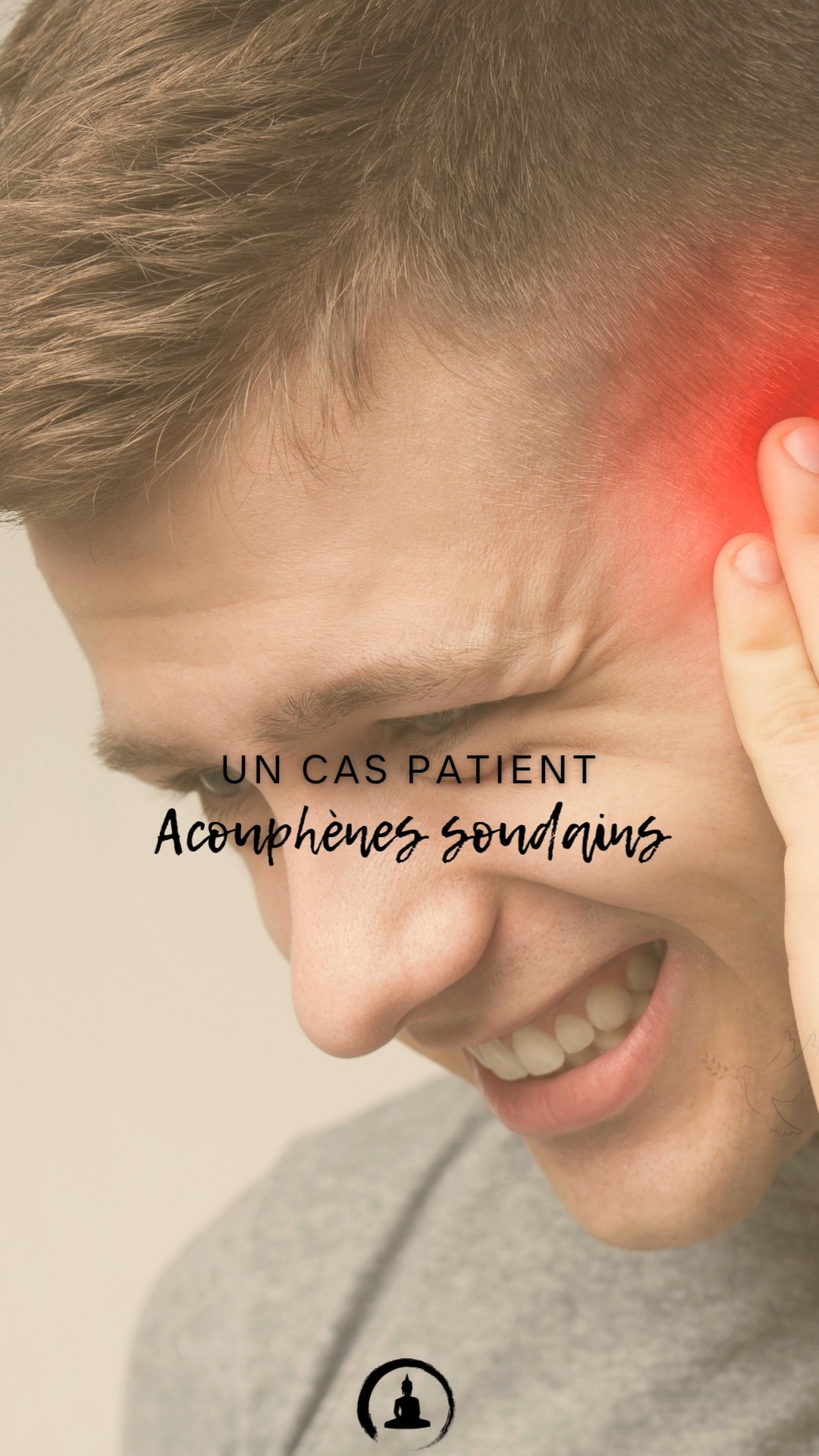 Cas patient
Acouphènes soudains
Acouphènes + perte auditive apparus brutalement”
Suite à un choc émotionnel
Montée de l’énergie vers la tête
Le Qi ne redescend plus
Dynamique : montée�
Climat : chaleur interne�
Substance : Qi + Sang perturbés�
Couche : Shao Yang / Jue Yin�
Racine : Foie
Objectif : faire redescendre�et relancer la circulation
Travail MTC + fascia
Diminution des acouphènes�Sensation de pression en moins�Audition améliorée
Le problème n’était pas l’oreille�mais la circulation
#Acouphènes
#Chocémotionnel
#Énergie
#Résultat