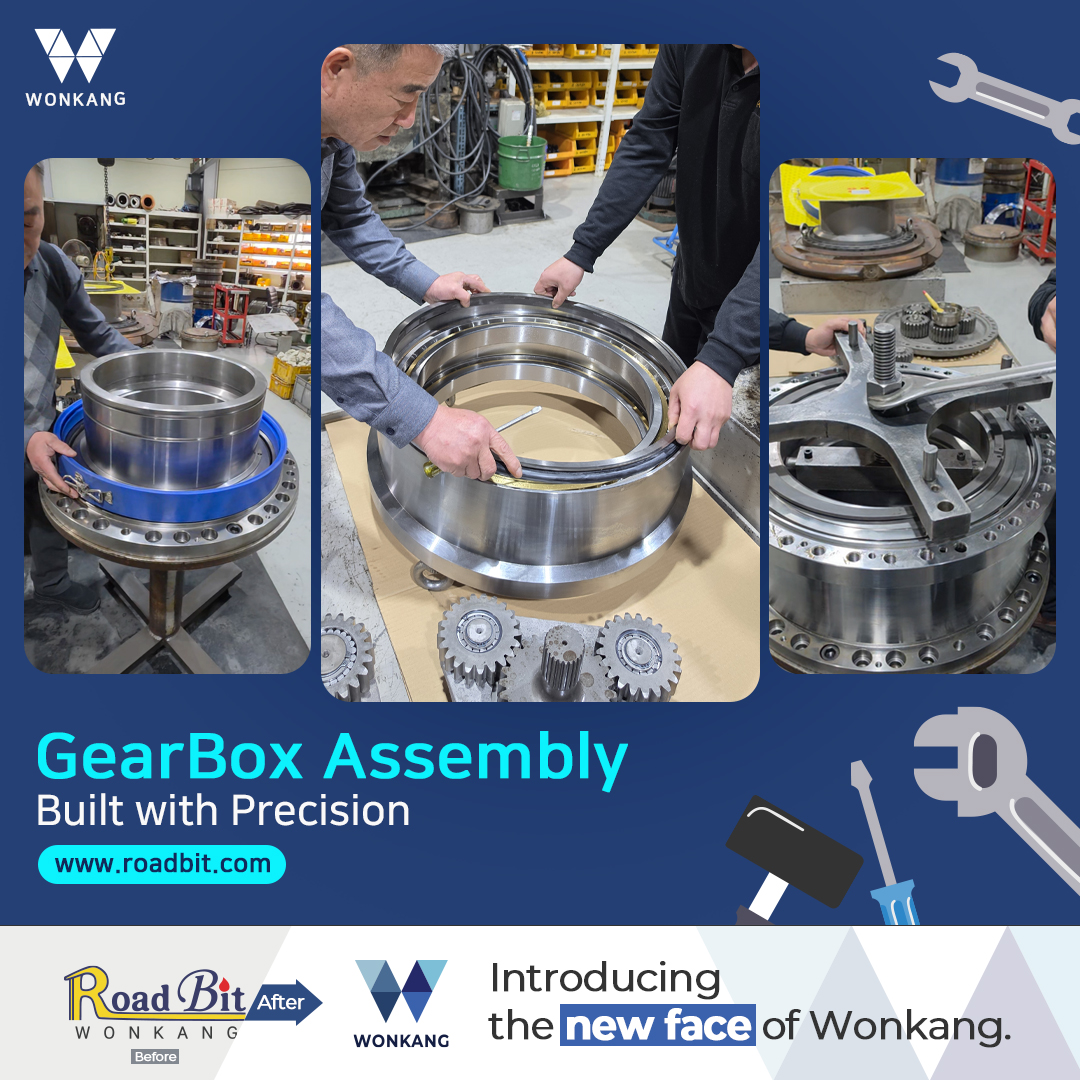 Gearbox Assembly - Built with Precision
www.roadbit.com
#Diaphragmwall #Slurrywall #trenchcutter #BC30 #BC32 #BC35 #BC40 #cutterteeth #gearbox #mudpump #korea #wonkang #roadbit #cuttingwheel #BCF10 #BCF9 #spareparts #Mechanicalseals #Damper #Gearing #Complete #Assembly #roadheader #pick #tunneling #1500mm #bearing