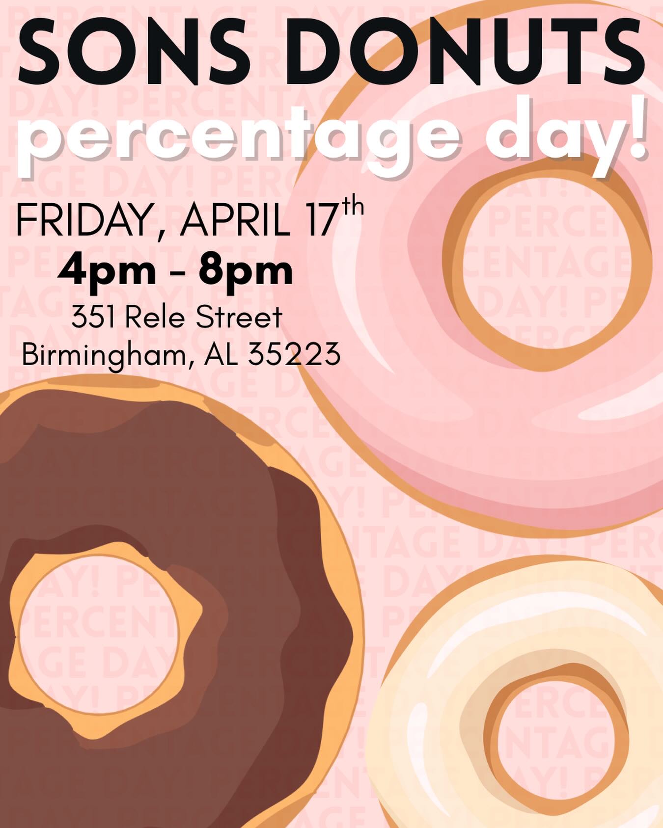 We’re having a benefit night at Sons Donuts this Friday from 4-8pm! Come take a study break with us and bring your friends! See you there🍩
