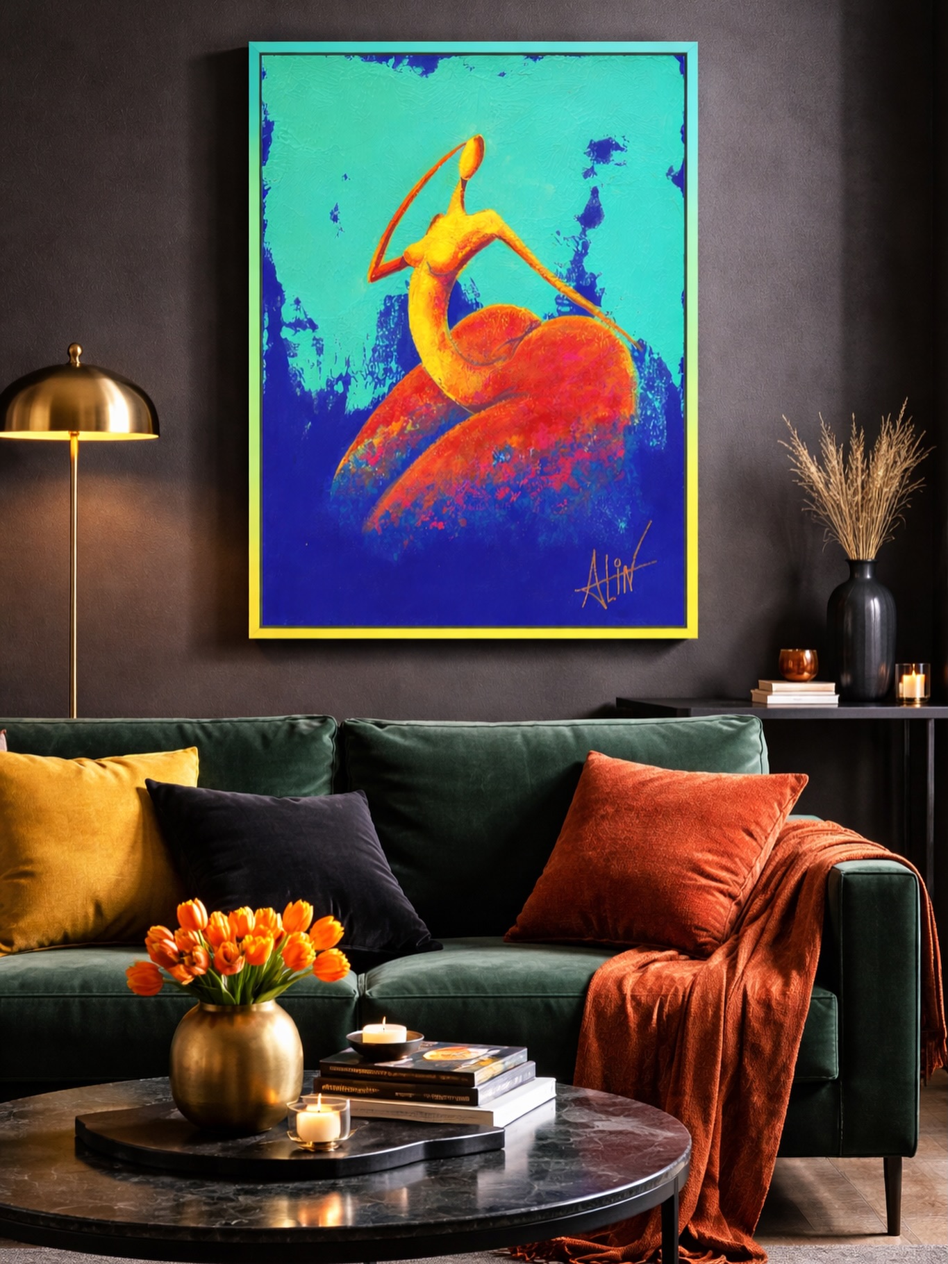 Émergence
Nouveauté signée ALIN, cette œuvre fait partie de nos coups de cœur du moment.
Une composition vibrante, où la couleur et le mouvement donnent toute sa force à la silhouette.
À découvrir en galerie et en ligne.
#ArtContemporain #ALIN #SaintTropez #PopArt #ArtGallery
