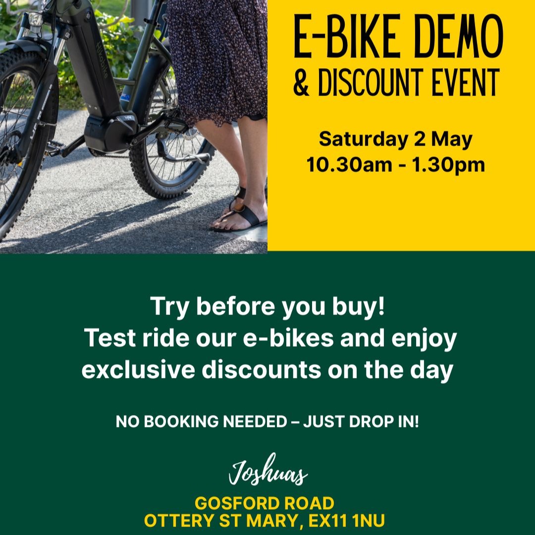 Thinking about an e-bike? Now’s the perfect time to try one.
We’re hosting an E-Bike Demo & Discount Event on
Saturday 2 May, 10:30–1:30
Come down, take a test ride, and take advantage of:
✔️ £100s off selected bikes
✔️ Extra £50 off on the day
✔️ Local servicing and support on hand
No booking needed – we’d love to see you there!
#ebike #ebikes #electricbike #hikobikeuk #otterystmary #shoplocal #greencommute #cyclemore