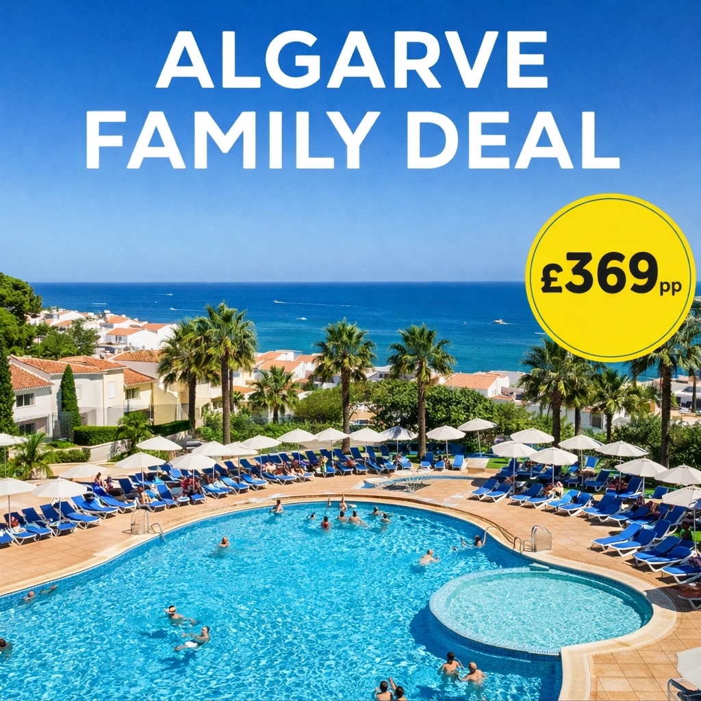☀️ TAKE THE FAMILY TO THE ALGARVE FOR £369pp! ☀️ Quinta Pedra dos Bicos is calling! 🇵🇹 4 pools & near Albufeira center. ✨ 7 nights, 22kg baggage & flights included! Saving over £400! 💸 Call 01772 393061 or WhatsApp 07834 853478! 📲 #TravelWithSarah
