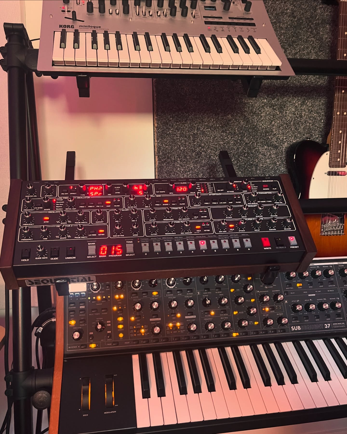 The latest edition to my happy synth family. #prophet6 module! 👋 🥲 😘