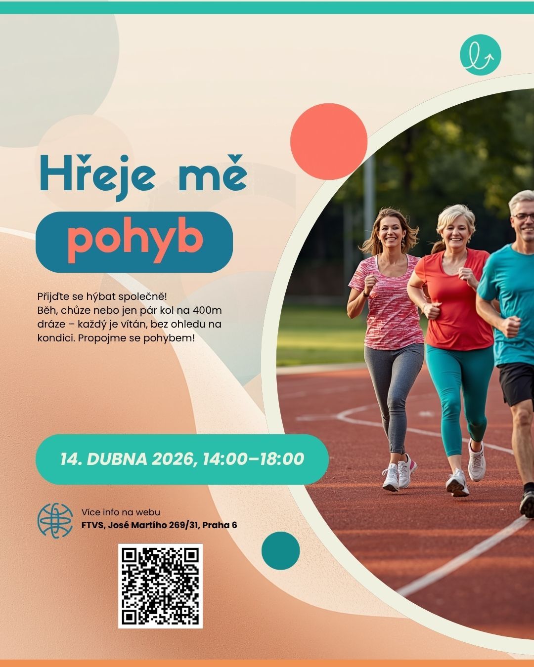 🌿 SEMwell doporučuje: Hřeje mě pohyb
Někdy stačí opravdu málo.
Vyjít ven. Rozhýbat tělo. Být chvíli spolu.
Akce Hřeje mě pohyb od studentů FTVS vytváří prostor, kde nejde o výkon, ale o pohyb v jeho přirozené podobě – vlastním tempem, bez tlaku, s respektem k tělu.
👉 Můžete přijít sami nebo s týmem
👉 Jít nebo běžet – tak, jak vám to dává smysl
👉 Zůstat chvíli nebo celé odpoledne
Pohyb má přímý vliv na naši psychiku, energii i schopnost zvládat stres. A právě v jednoduchosti bývá jeho největší síla.
🗓 14. dubna | 14:00–18:00
📍 FTVS, Praha 6
Pokud hledáte jemný způsob, jak podpořit své tělo i mysl, tohle je krásná příležitost. 💛
#semwell #pohyb #dusevnizdravi #mindfulness #wellbeing #praha #spolecne