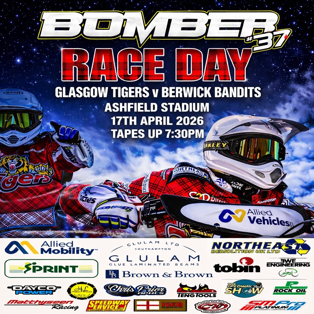 IT’S RACE DAY 💣🏁
Glasgow, let’s go 🐅
#TeamHarris37 | #Speedway | #żużel | #chrisbomberharris | #37