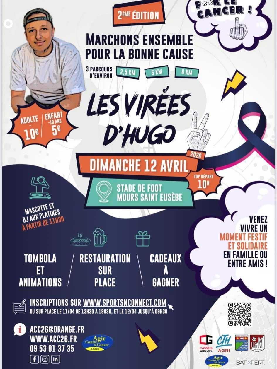 🖕Fuck le cancer 🖕
Ce matin, la team Karène s’est mobilisée pour une cause qui nous touche tous, en participant aux Virées d’Hugo 💙
Une marche de solidarité et de partage, pour honorer la mémoire d’Hugo et soutenir ceux qui se battent chaque jour contre la maladie.
Chaque pas compte.
Chaque présence compte.
Et ensemble, on est plus forts 💪
#fucklecancer #LesViréesDHugo #TeamKarene #Solidarité #ensemble