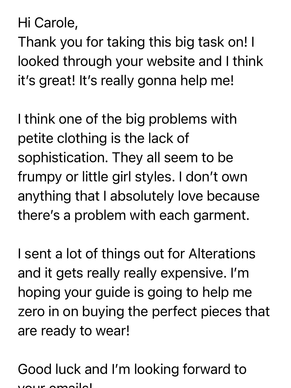 The encouragement and love I get from my fellow petites makes it all worthwhile â¤ď¸â¤ď¸â¤ď¸