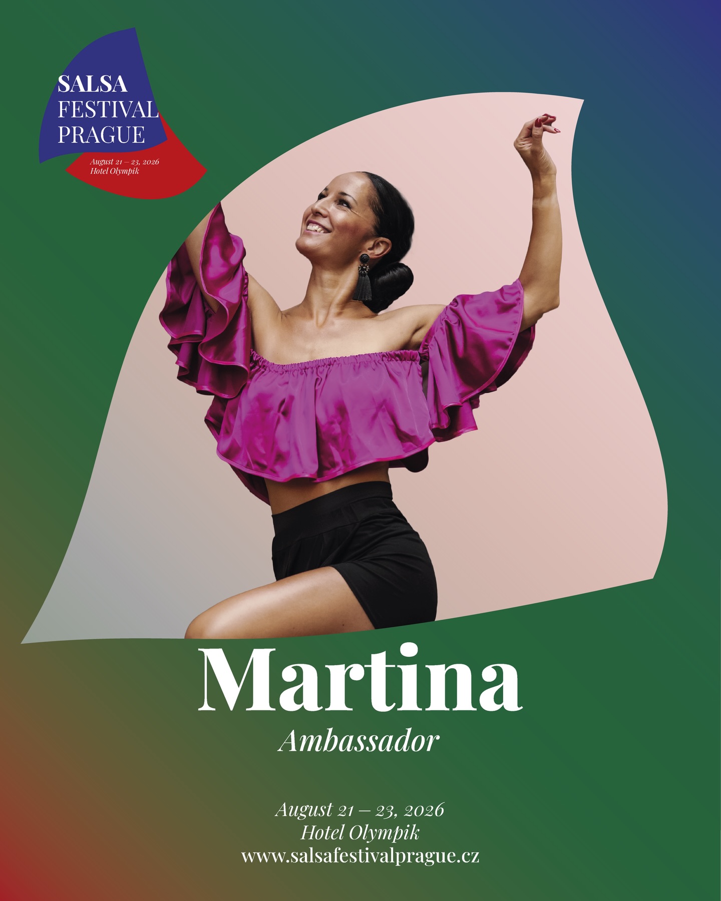 Meet Martina Drašarova (Prague), confirmed instructor at Salsa Festival Czech Republic 2026.
At the festival, she will be teaching Salsaton in the Salsa Hall.
You will find her in the Salsa Hall, with classes focused on groove, coordination and attitude on the dance floor.
Martina is also part of our ambassador team, representing the festival within the local dance community.
#salsafestivalczechrepublic #martinadrasarova #salsaton #salsaprague #prague2026