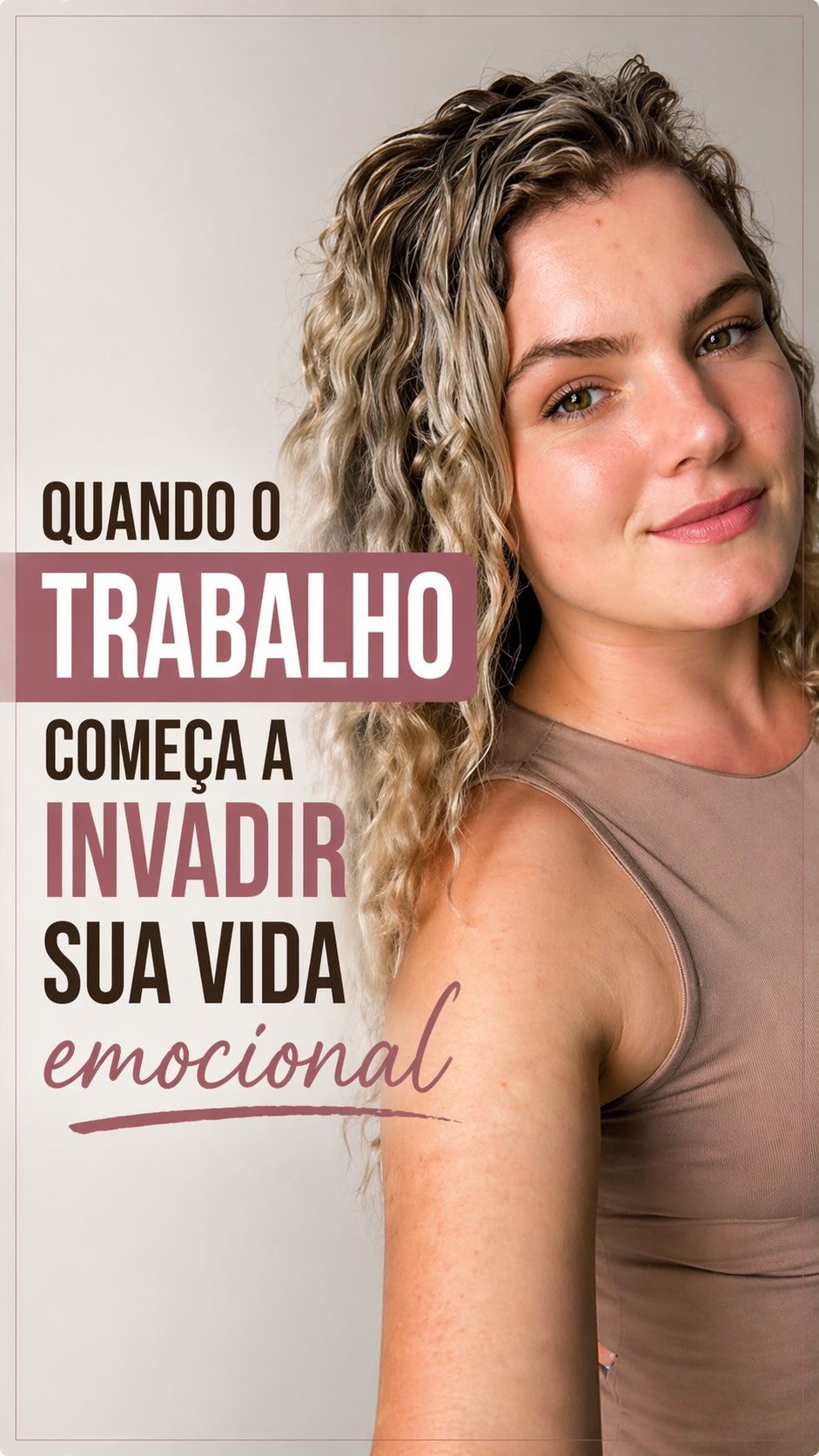 Seu corpo sai do trabalho… mas sua mente continua lá?
Quando o trabalho invade o emocional, até os momentos mais importantes perdem presença.
Isso não é só cansaço, é algo que merece ser escutado.
✨ Atendimentos online | Me chama no direct