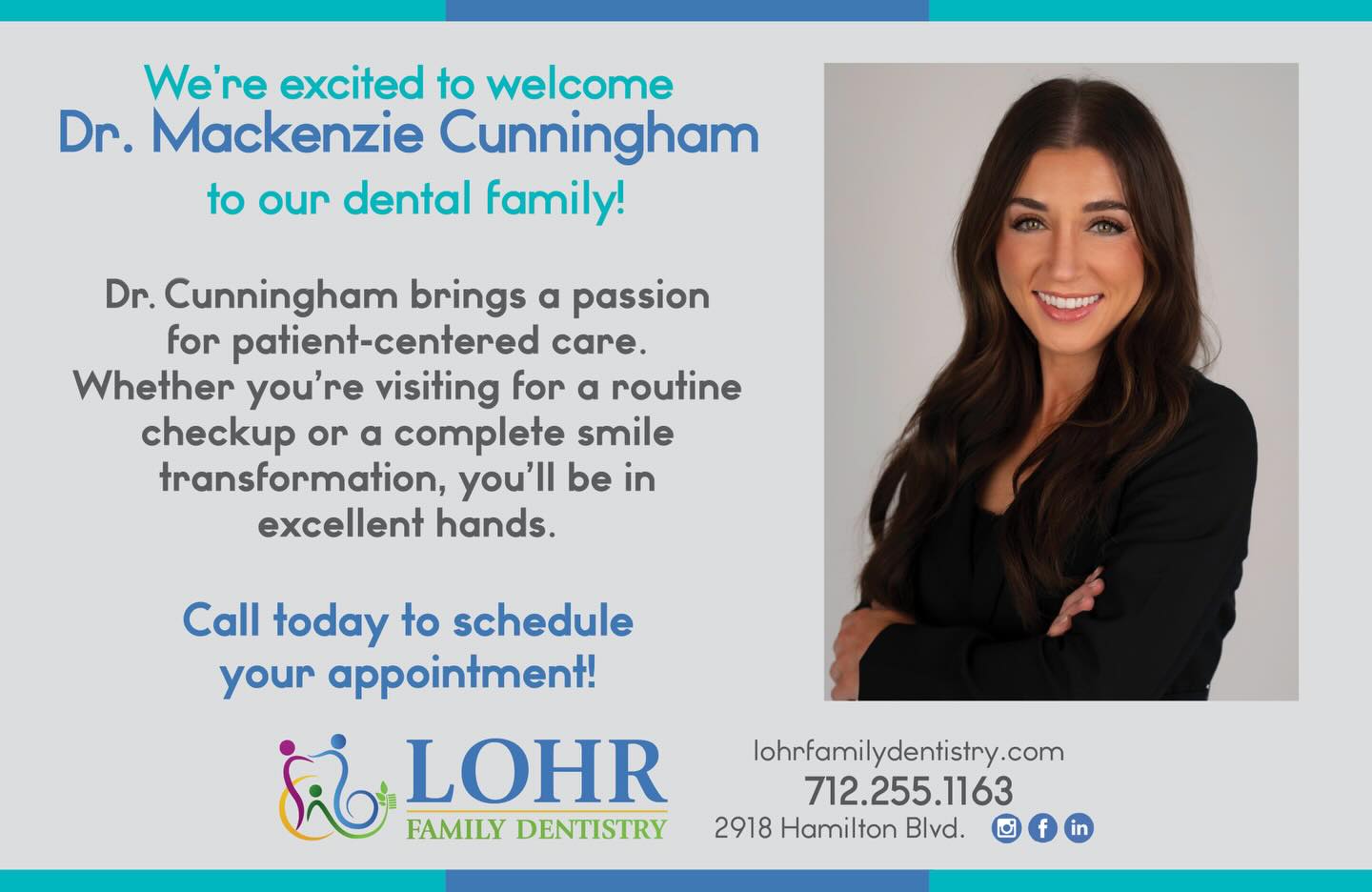 We are counting down the days until she arrives!
📅 🦷 🤩 #lohrfamilydentistry #drlohrdds #drcunninghamdds #growingdentalteams #welcome