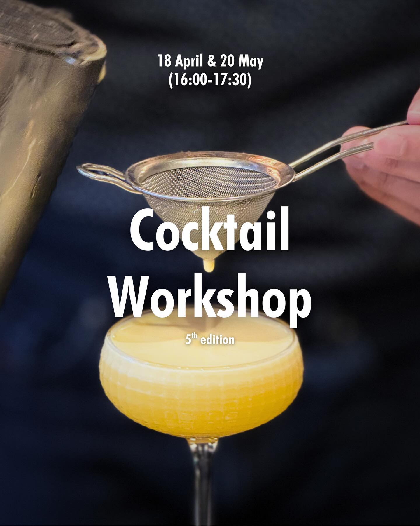 Always bee curious about cocktails?
During this interactive workshop, we will create beautiful cocktails inspired by Japanese flavours and techniques.
Including:
- Stories about cocktail fundamentals
- Create 3 types of classic cocktails with your own twist (and enjoy it)
- Introduction to Japanese ingredients & techniques
Register at SHIN’s website.
#cocktails #japanese #workshop