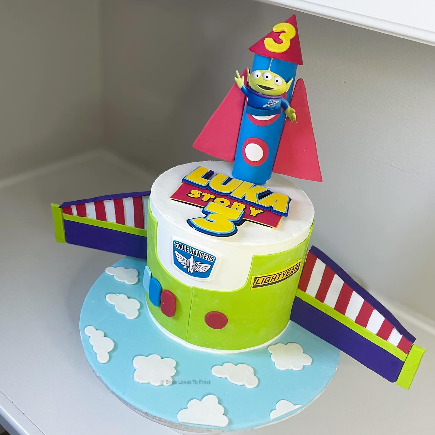 Luka Story 3 📦🚀🧸 Toy Story / Buzz Lightyear cake #erikalovestofrost #toystorycake #buzzlightyearcake #murrietacustomcakes #anaheimcakes