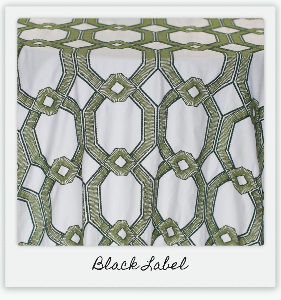 HARLAN GREEN is fresh, sophisticated...and your tablescape deserves that effortless wow factor. Part of our Black Label Collection, this stunning linen brings rich, dimensional texture that transforms every table it touches. Layered, lush, and unforgettable, this is the linen that makes your guests look twice, and never forget the room they walked into!
#HarlanGreen #EventDesign #WeddingDesign #EventLinens #LinkInBio
