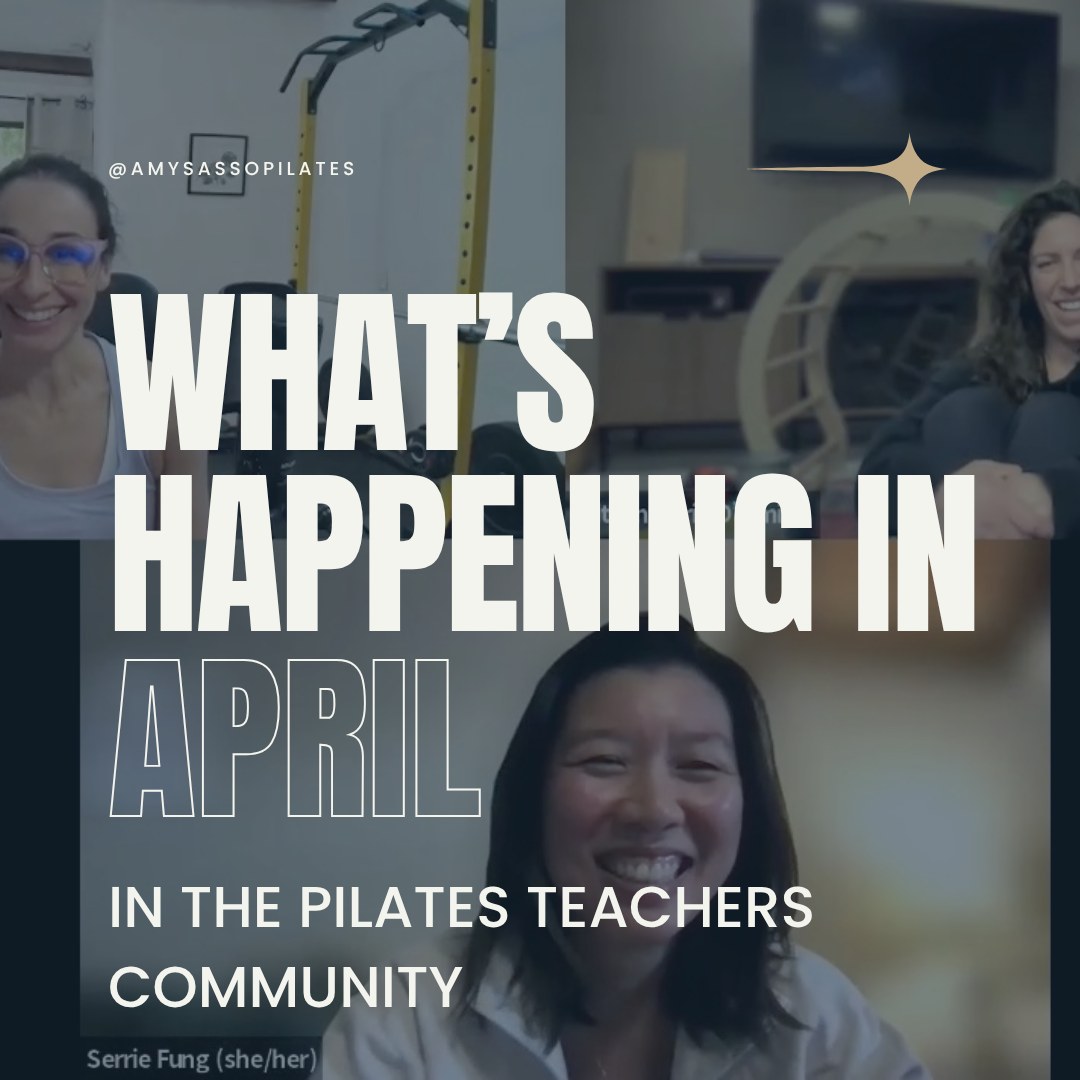 This month in the Pilates Teachers Community 👇
🏋️ Weekly reformer workouts with strength training principles built in + downloadable PDF for ever class
🔬 Follow the Load — a biomechanics workshop on how to actually read an exercise
🎙️ 2 live Q&A calls — injuries, cueing, business, and everything in between
All of this just for Pilates teachers ❤️
Comment COMMUNITY to start your 2-week free trial today. See you soon!