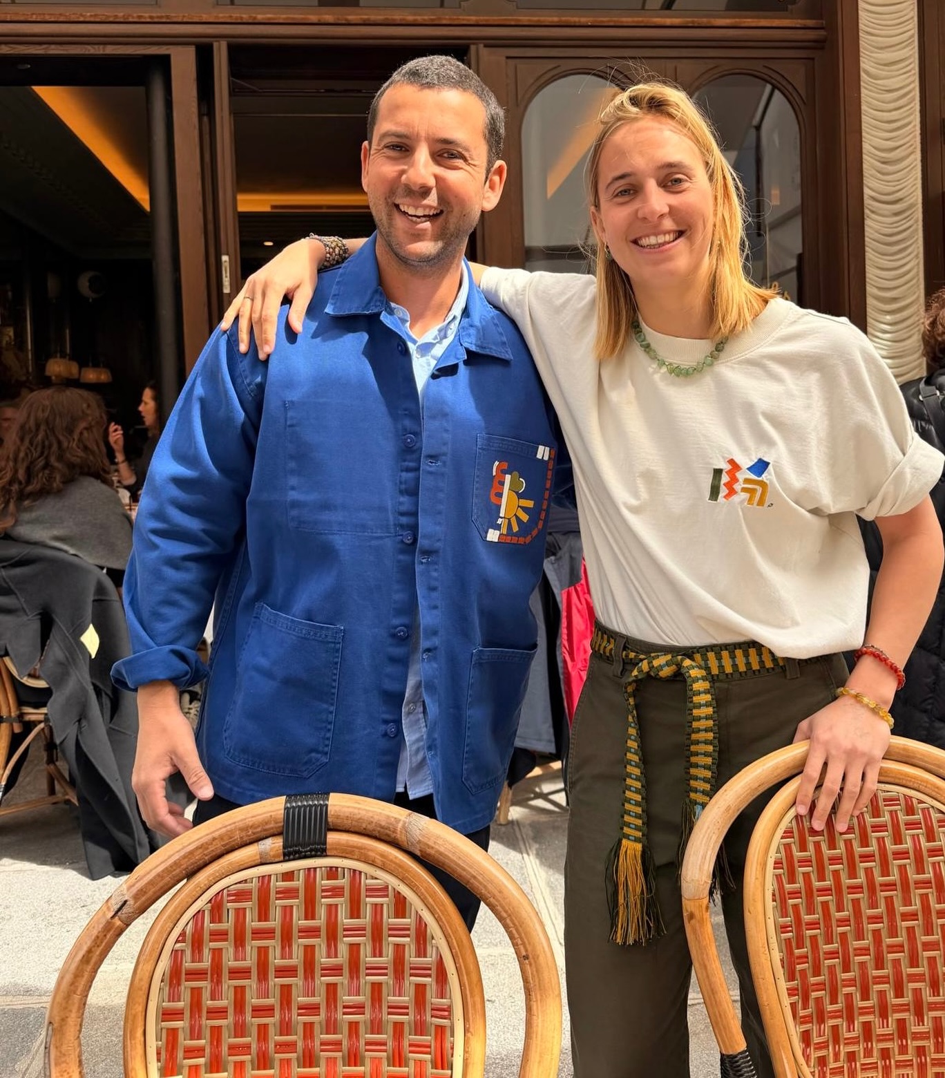 Petite veste pour @guirecsoudeeadventure !⛵️⛵️⛵️
#bleudetravail #customized #upcycling