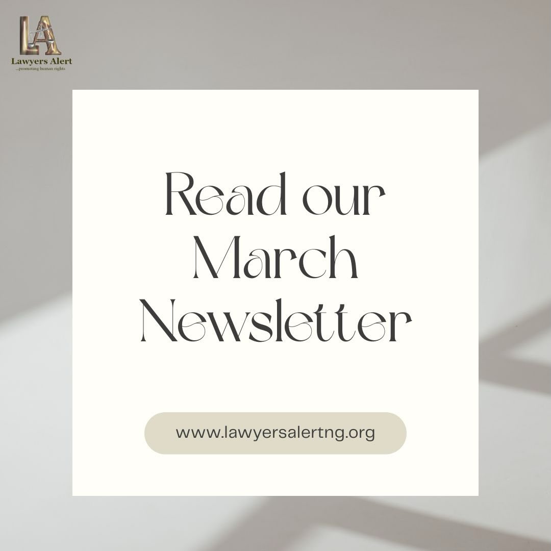 Read our March Newsletter today. Here are our impacts in March. explore the stories, impact, and advocacy driving change.
From advancing human rights and strengthening community safety to promoting accountability and supporting vulnerable populations, this edition highlights our work and the voices at the heart of it. Stay informed, stay engaged, and be part of the movement for justice and equity.
Read here and Subscribe here: https://zc.vg/MPEUc?m=0