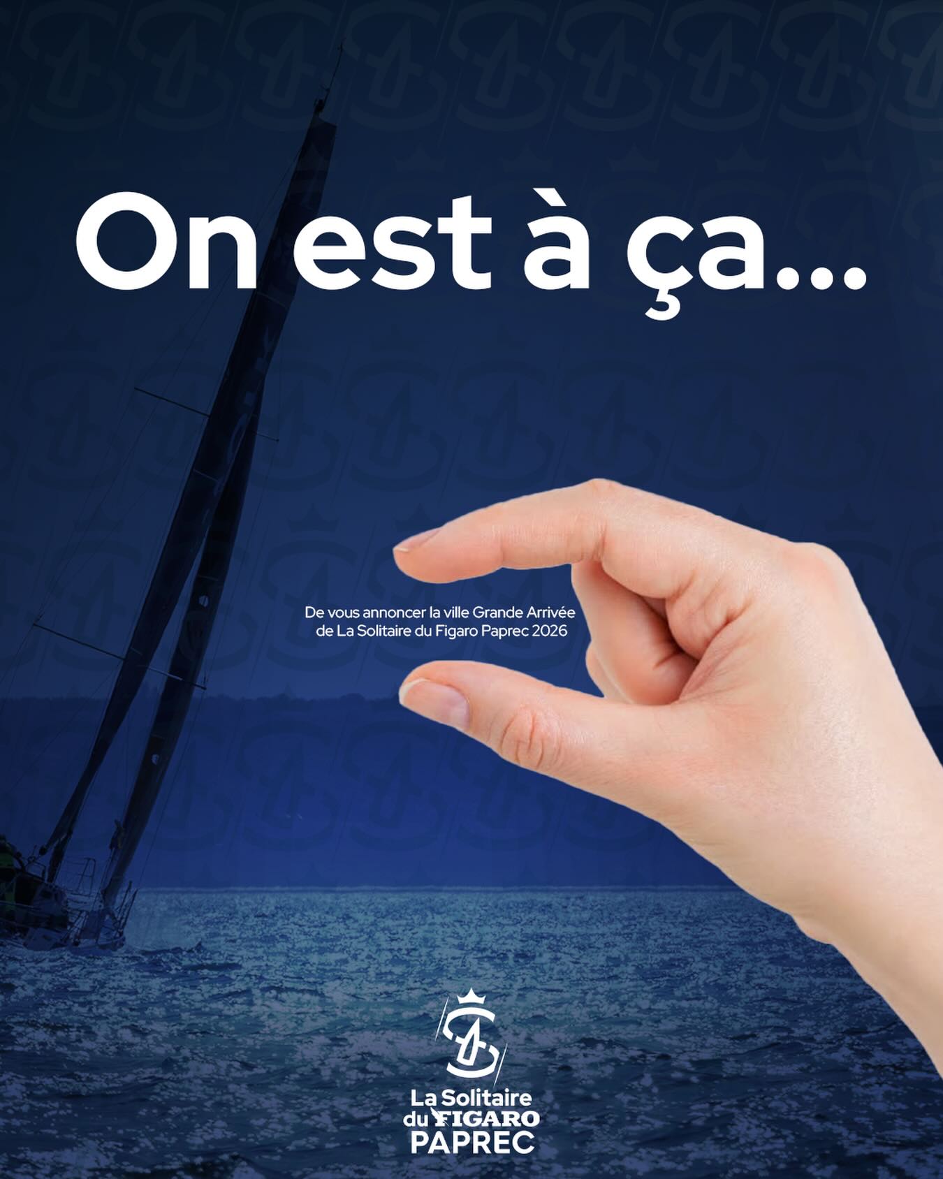 On est à ça... 🤏
Rendez-vous jeudi matin pour connaître la ville qui accueillera la Grande Arrivée de La Solitaire du Figaro Paprec 2026 ! 🔥
Petite indice : C’est une ville au cœur de la course au large... ⛵️
Vous avez une idée ? Dites-le-nous en commentaire 👇
@paprecgroup
#LaSolitaire #IciNaissentLesLégendes