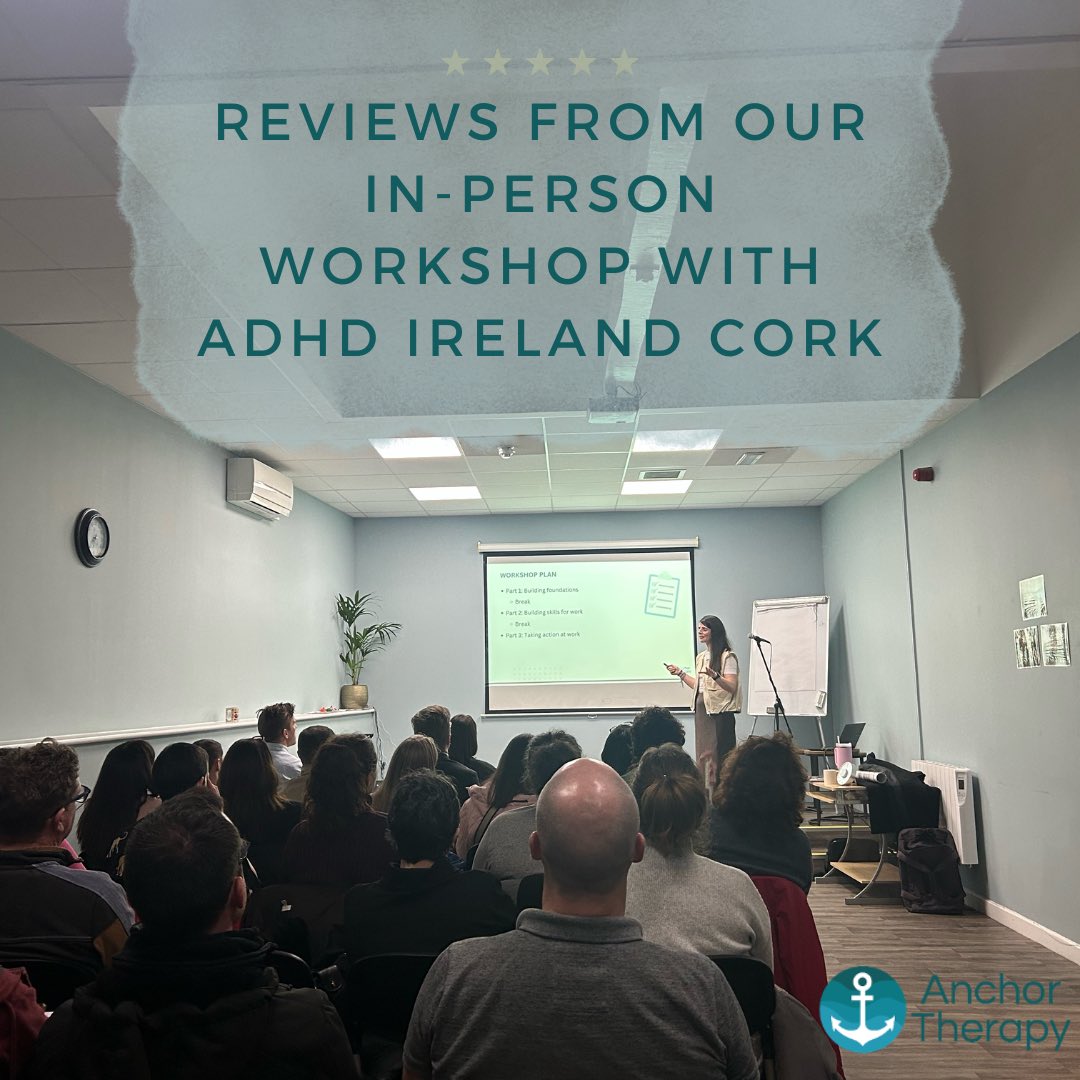 Delighted to share some amazing feedback from our recent workshop in collaboration with @adhdirelandcork š
It was such a privilege to deliver our āADHD in the Workplaceā workshop in-person, an evening filled with compassion, connection, and powerful conversations.
From practical strategies for organisation and building a routine to sharing real life experiences, it was incredible to see everyone support and learn from each other and have a few laughs along the way.
A huge thank you to Martin and the team for having us.
Weāre excited to announce that our popular webinar series is back this April (starting on the 16th) for the 4-part series. Tickets are available now on adhdireland.ie and in the link in our bio.
We canāt wait to connect again soon, both online and in person. Reach out anytime if you have questions.
#ADHDawareness #Workplacewellbeing #Neurodiversity #adhdsupport