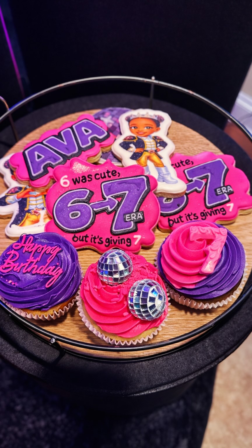 Welcome to the Dessert Zone — where Era 7 officially made its entrance. 🍭✨
From custom treats to layered sparkle details and a confetti-filled cake moment, every element in this space was designed to feel like stepping into another chapter of Ava’s celebration story.
Because in Ava’s 7 Era… even the sweets had a spotlight. 🎤💜
🎥 Content Crew Credits:
Event Styling: @ImagineThatEventDesigns
Balloon Design: @louandleeeventsanddesigns
Cake Artist: @cakeladymo
Treat Maker: @treat.slayer
Graphic Printing: @decoprint.services
Custom Favors: @craftingwithmeek
DJ: @djbabydrea
Mascot Performers: @partytimecharactersatl
Car Track Vendor: @joyridekidscar
#Avas7Era #ImagineThatEventDesigns #DessertZone #AtlantaEventDesigner