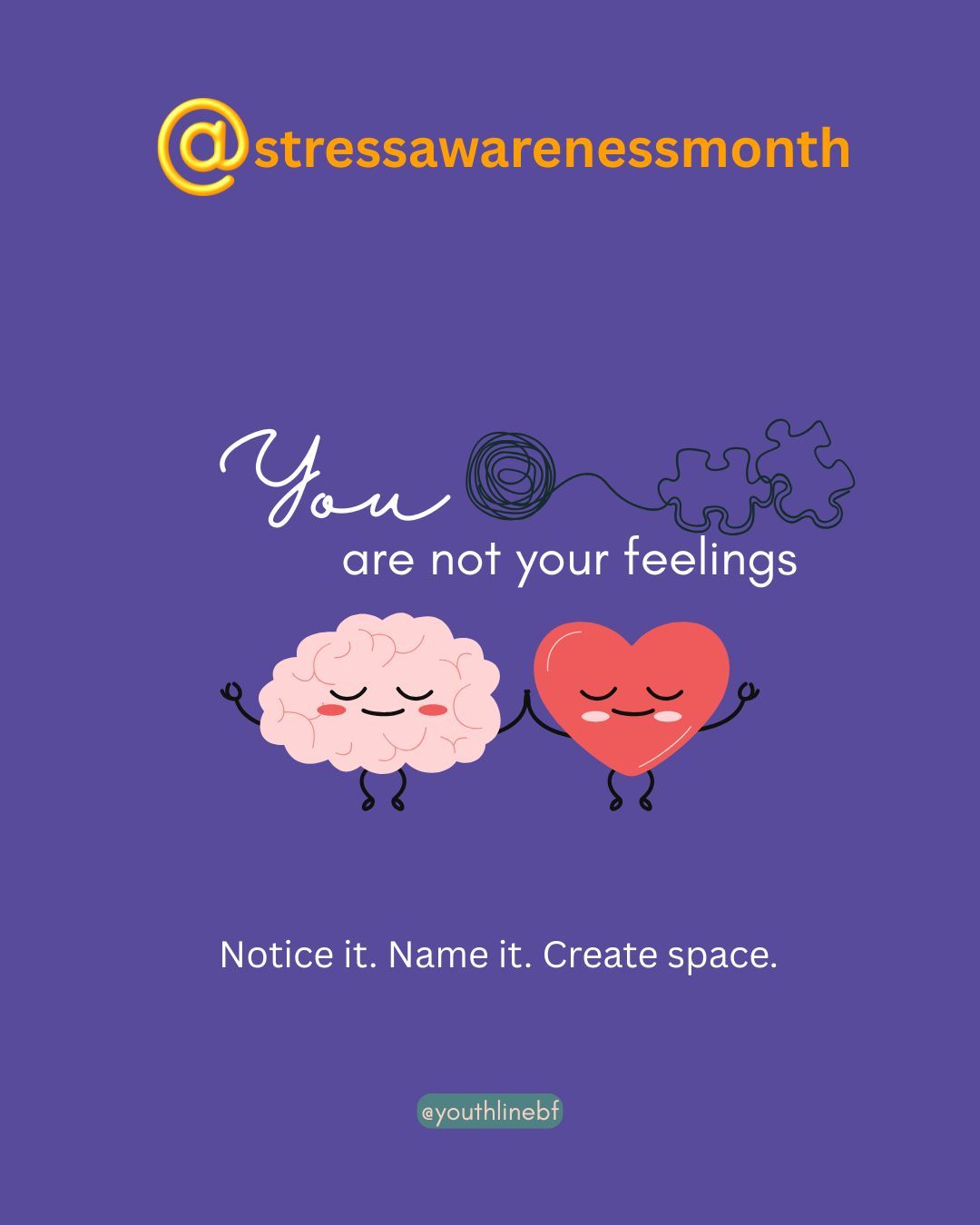 For Stress Awareness Month, one of our counsellors Jenny shares something she often brings into sessions 💬
Sometimes feelings can feel so strong, it’s like they take over.
Anxiety, stress, overwhelm… it can feel like this is me.
But a small step that can help is this:
➡️ Notice what’s happening in your body
➡️ Name the feeling (e.g. “this is anxiety”, “this is stress”)
This can create a little bit of space…
So instead of being the feeling, you’re noticing it.
As therapist Owen O’Kane often shares, learning to step back and observe our thoughts and feelings can help us feel less overwhelmed by them.
You are not your feelings — they come and go.
If things feel too much, you don’t have to manage it alone 💛
www.youthlineuk.com
#stressawarenessmonth