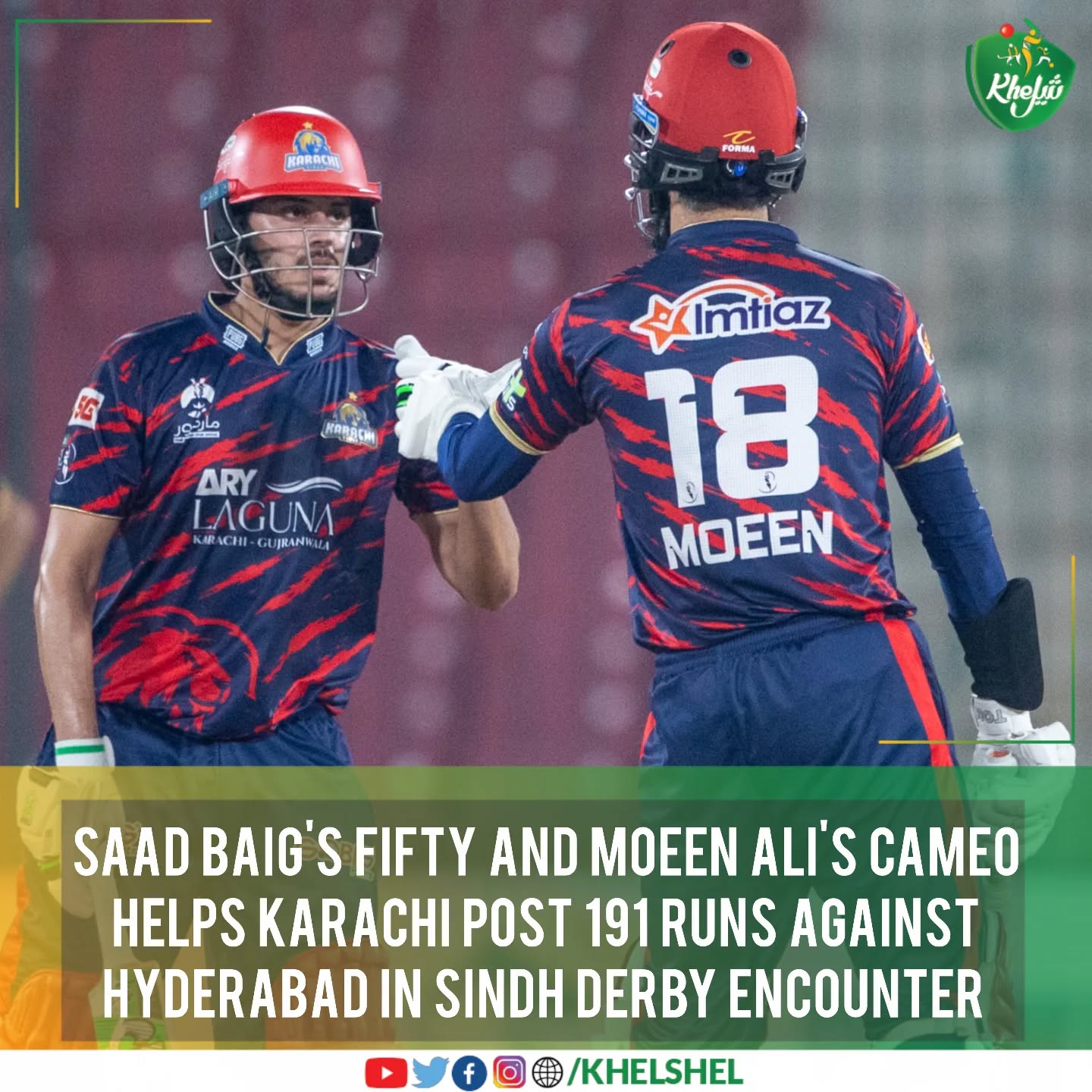 Karachi Kings post 188 courtesy Saad Baig's first ever PSL fifty, will Hyderabad be able to record their first win in the PSL?
#Cricket | #Pakistan | #SaadBaig | #MoeenAli | #PSL11