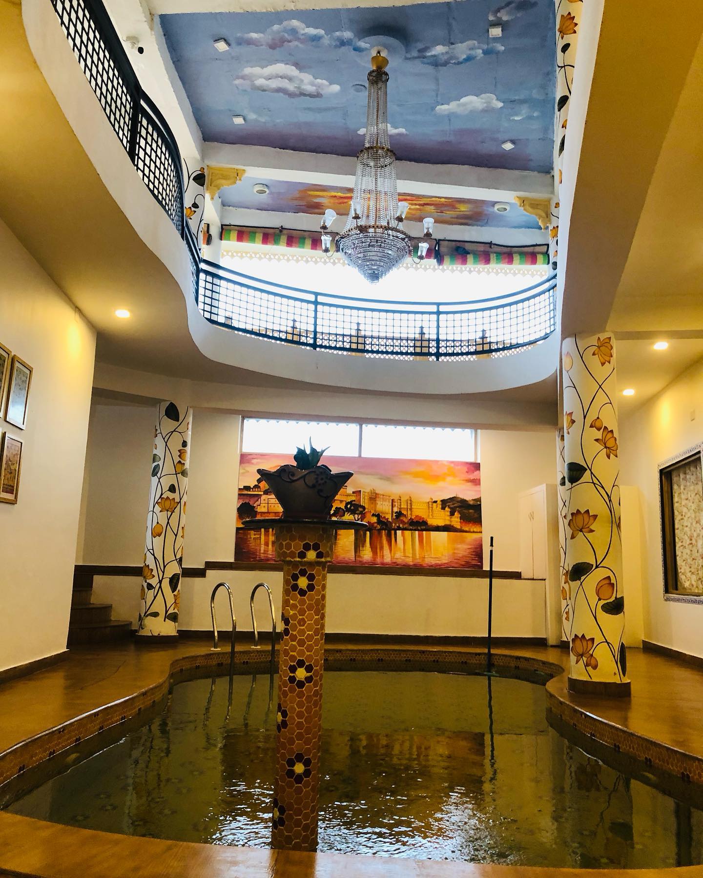Indoor pool @hoteljaydurgalakeretreat