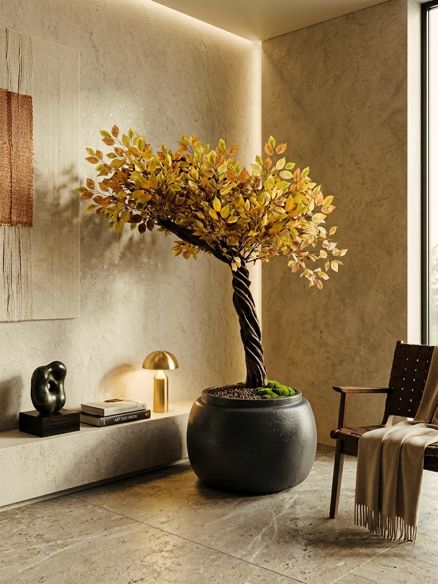 “Ayrıntılardaki kusursuzluk. 🔎 Her bir yaprağındaki renk geçişlerinden, el işçiliği burgulu gövdesine kadar gerçekçiliğin zirvesi. Mekanınıza karakter katacak o ikonik parça tam olarak bu.🌿
#artificialflowers #artificialtree #homedesign #architecture