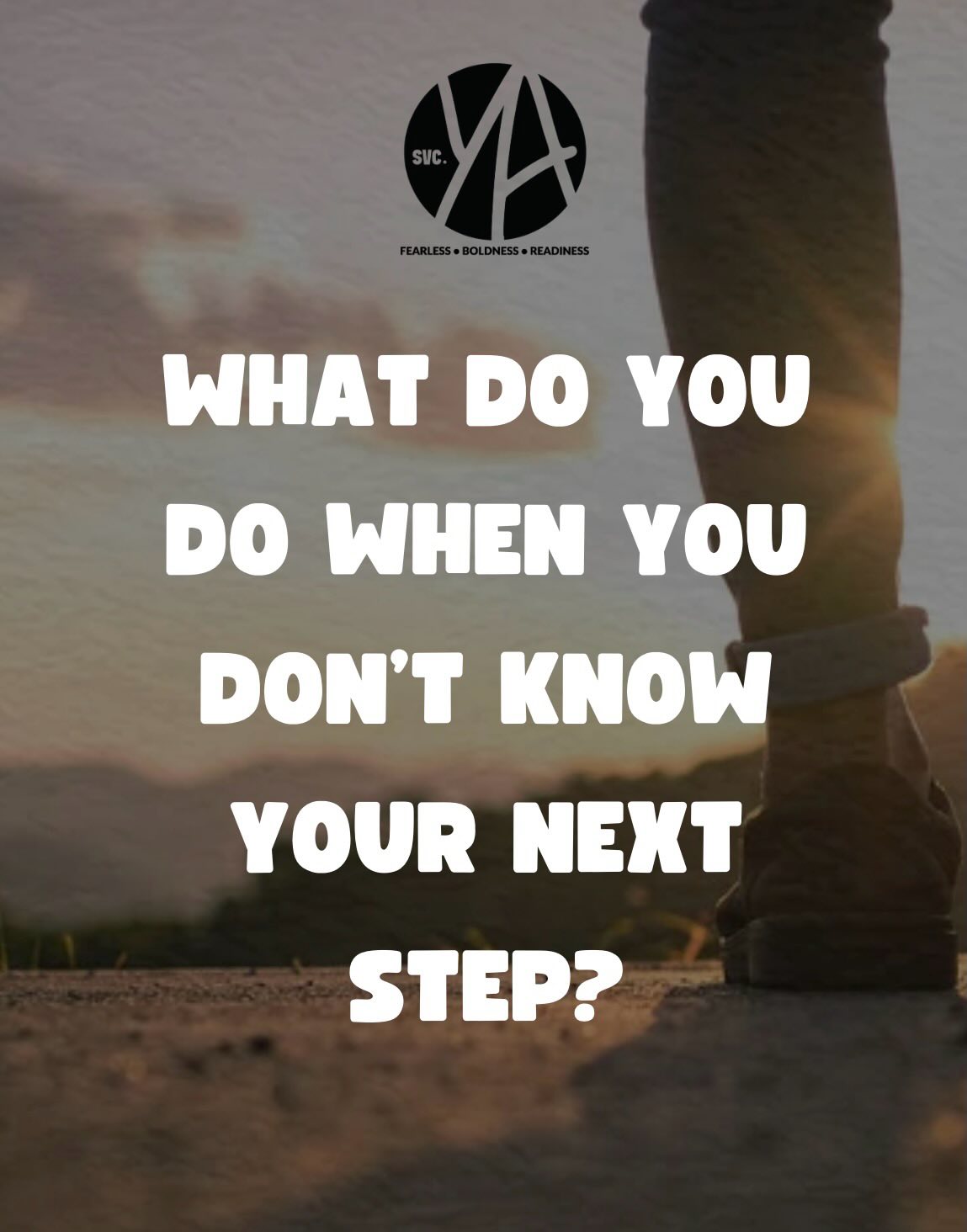 04.15.2026
Ever feel stuck between where you were and where you’re supposed to be?
Not every step will be clear. Not every step will feel right. Sometimes, it’s just messy. But that doesn’t mean you’re lost — it means you’re moving.
God sees your effort, your questions, and even your uncertainty. He is not waiting for perfect steps, just your next one.
Trust Him in the in-between. He is guiding you, even when you don’t see it yet.
“The Lord makes firm the steps of the one who delights in Him… though he may stumble, he will not fall.” — Psalm 37:23–24 —
#SVCYA #YoungAdults #FaithJourney #TrustGod #NextStep