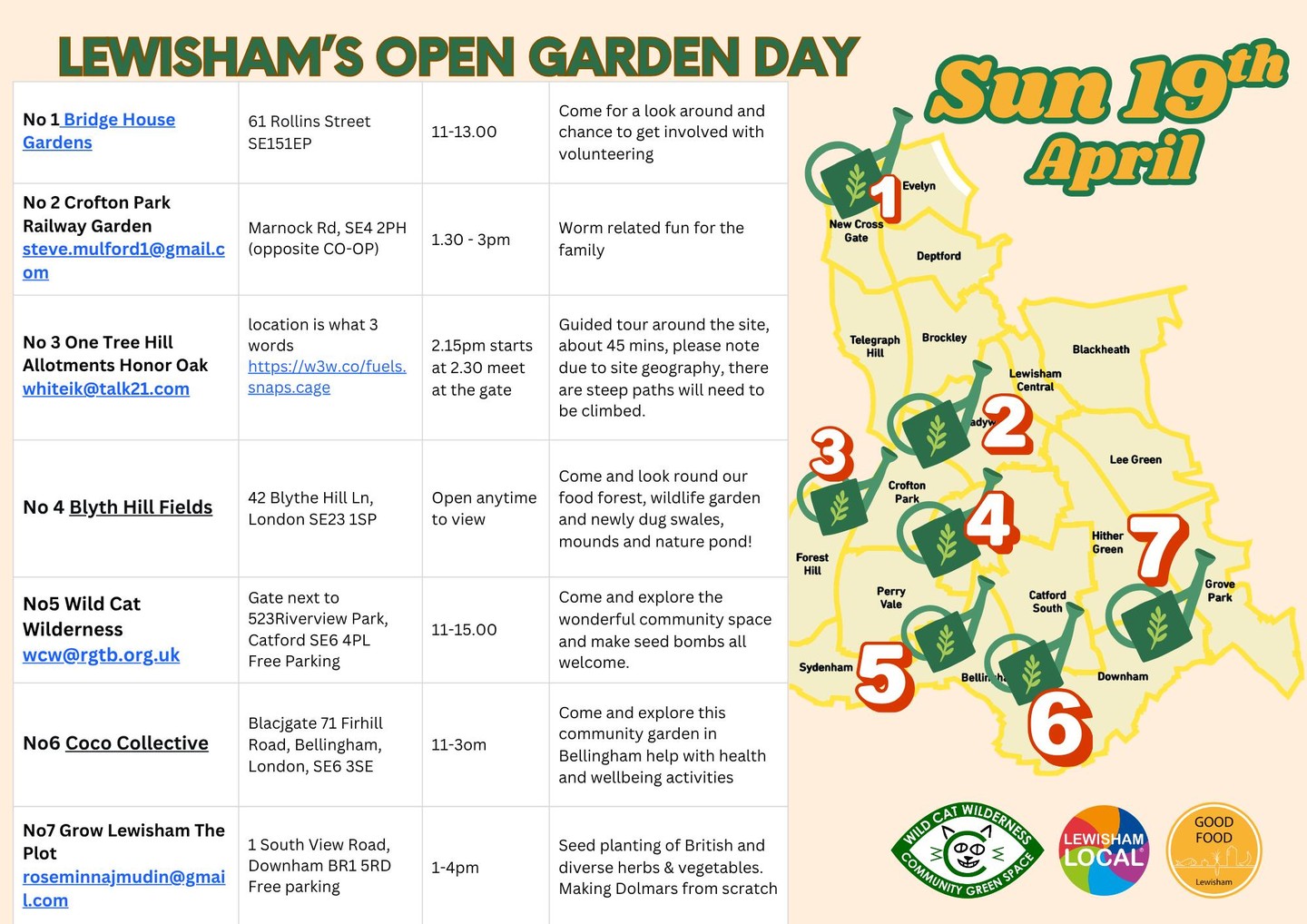 Open Garden Day Sunday 19th April