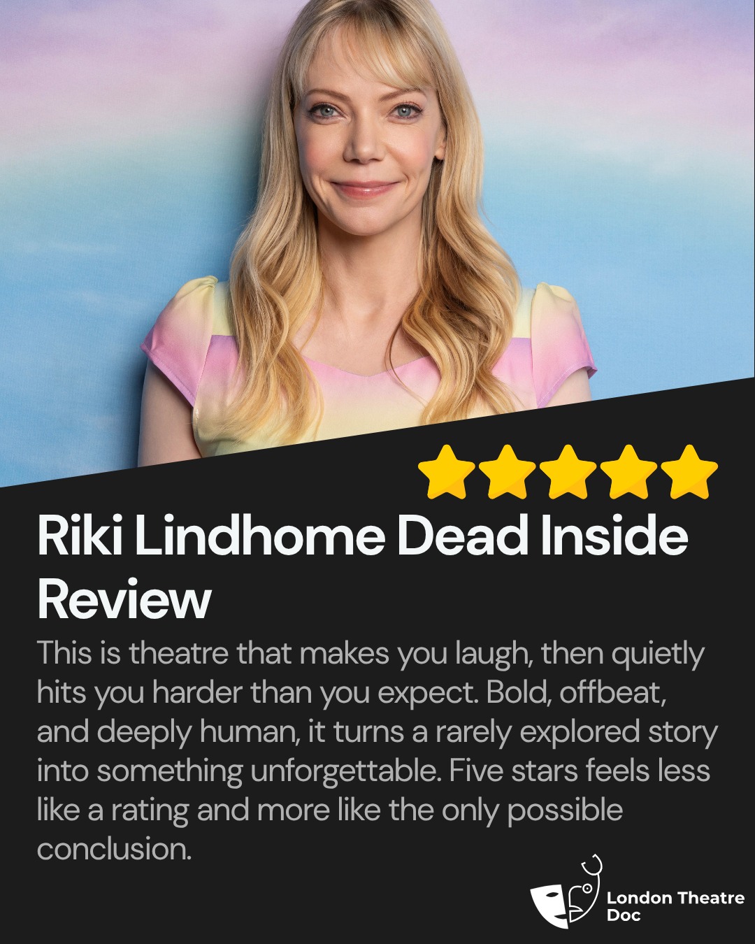 ★★★★★ This is theatre that makes you laugh, then quietly hits you harder than you expect.
Bold, offbeat, and deeply human, it turns a rarely explored story into something unforgettable.
Five stars feels less like a rating and more like the only possible conclusion.
Read the full review now on London Theatre Doc
🔗 Link in bio
@rikilindhome @sohotheatre @gingerbreadagency
PR invite